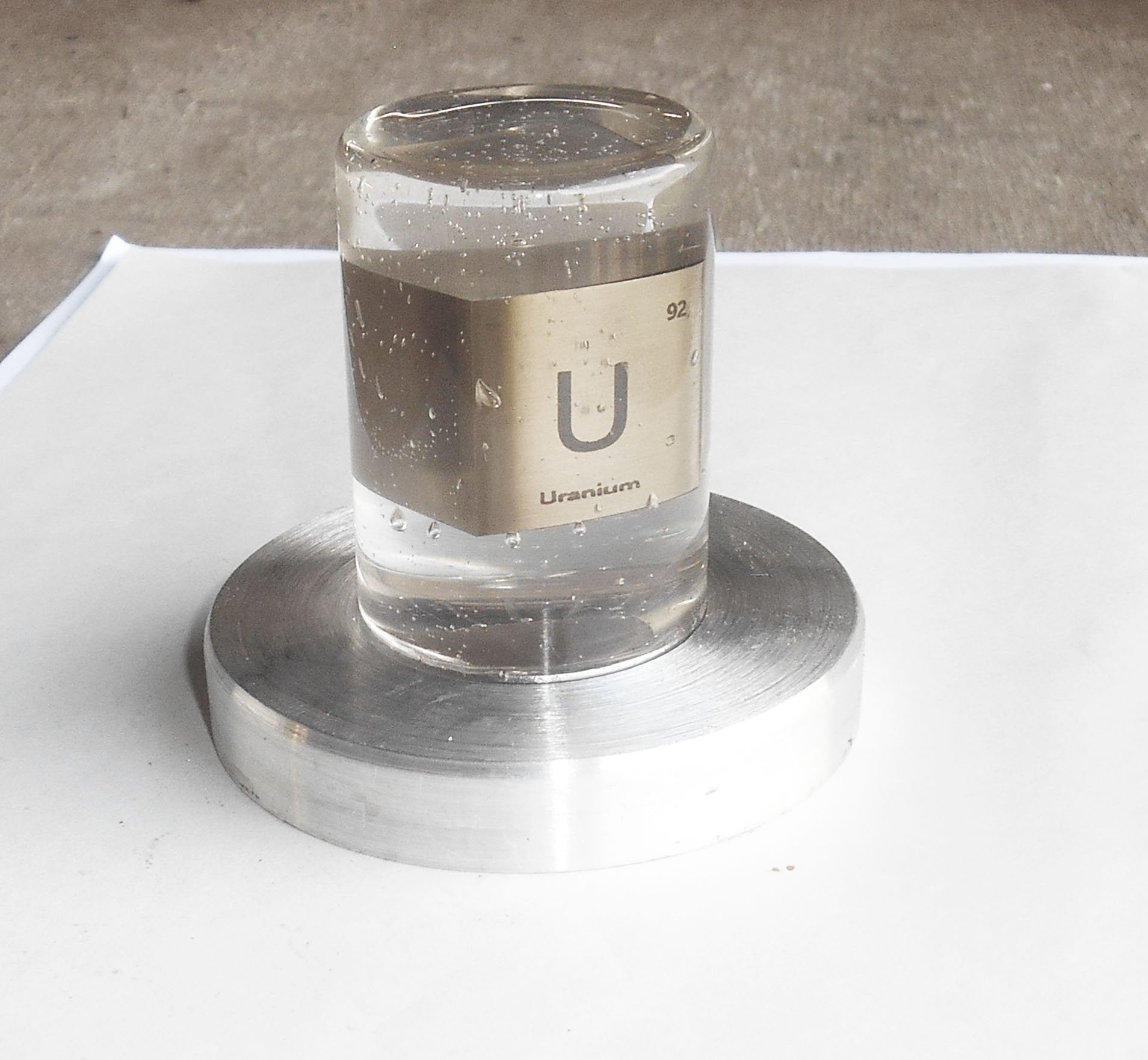 Uranium Metal Cube