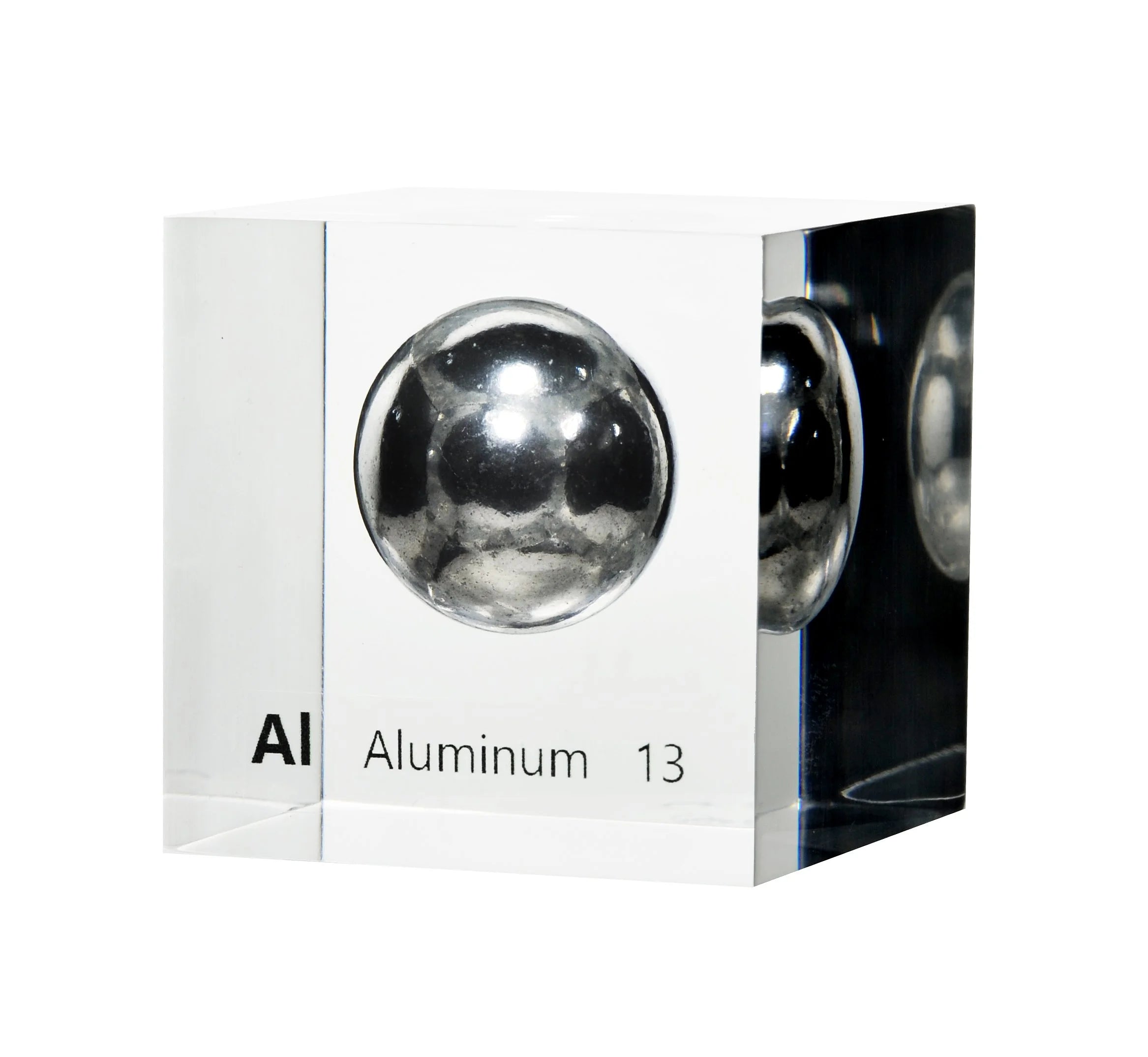 Aluminum 50mm Lucite Cube