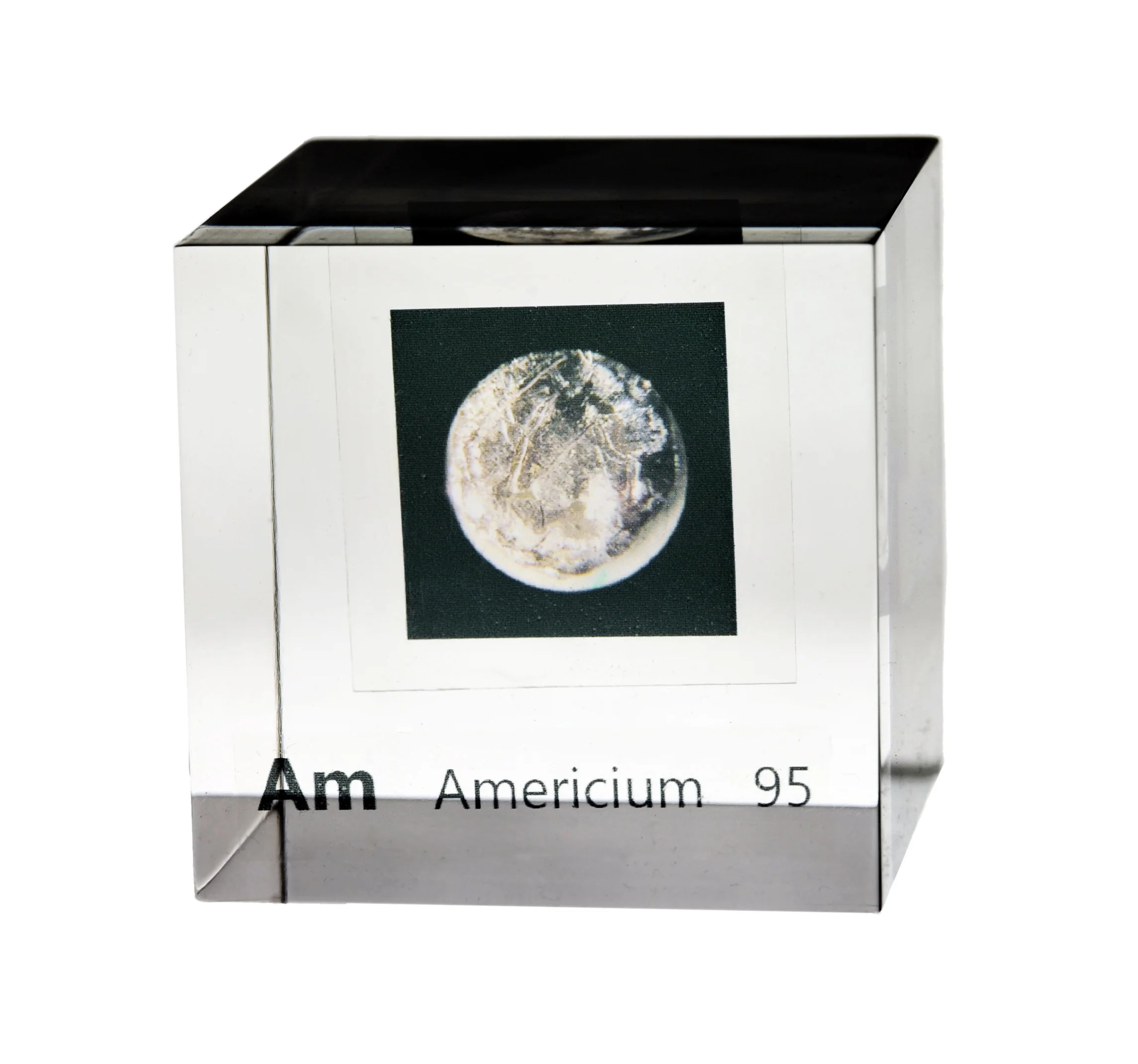 Americium 50mm Lucite Cube