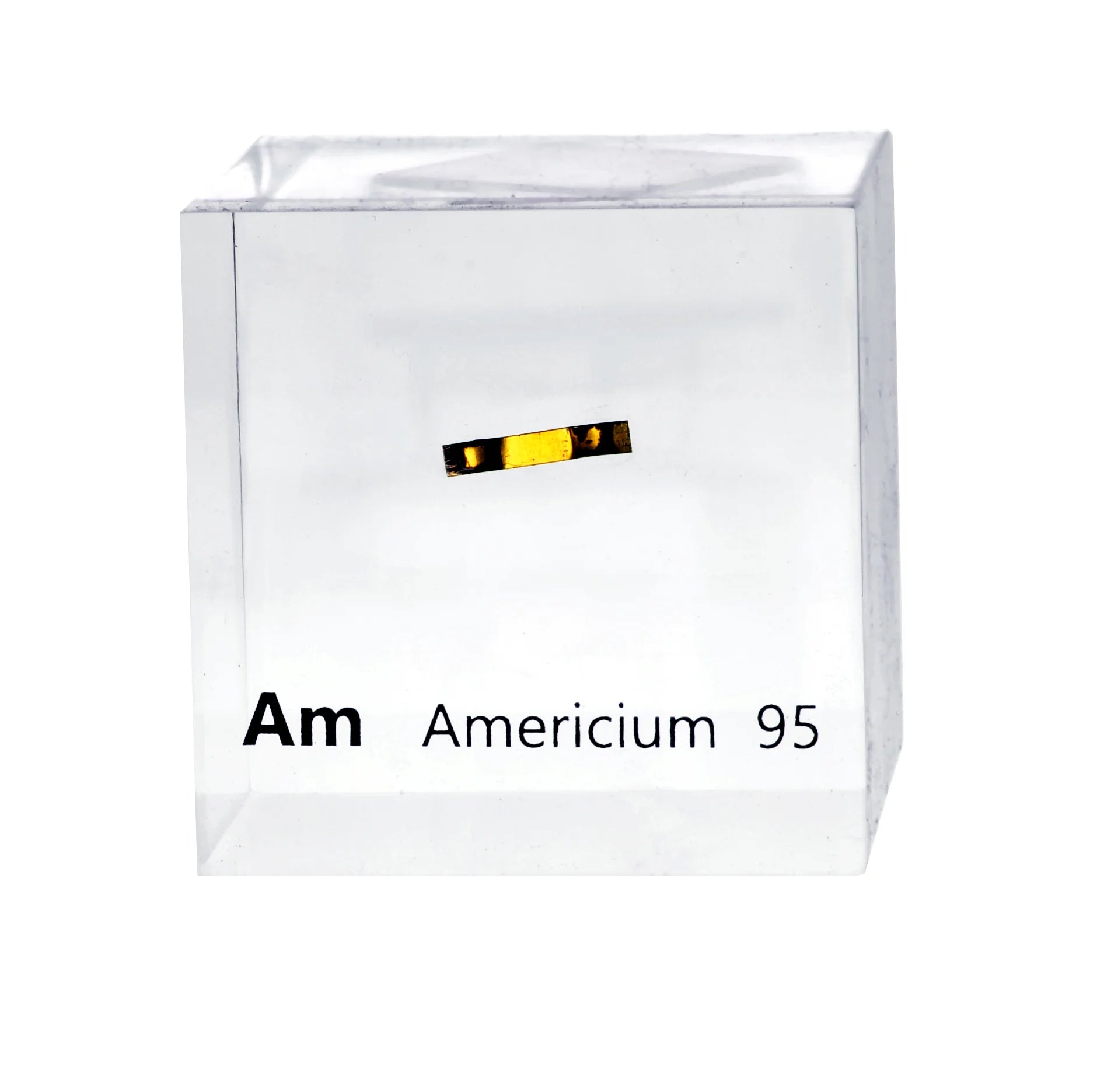 Americium 50mm Lucite Cube