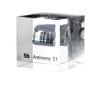 Antimony 50mm Lucite Cube
