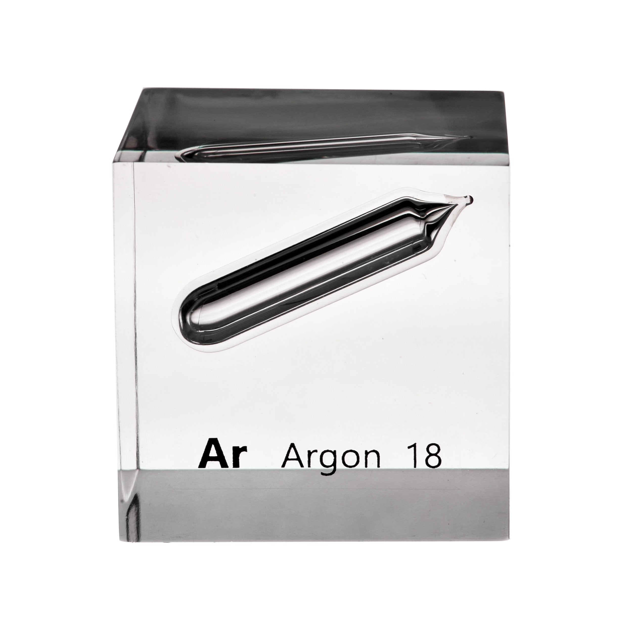 Argon 50mm Lucite Cube
