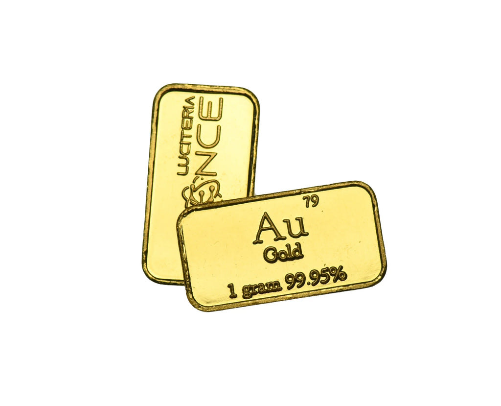 Gold .9995 1 Gram Bar — metal bar specimen for collectors