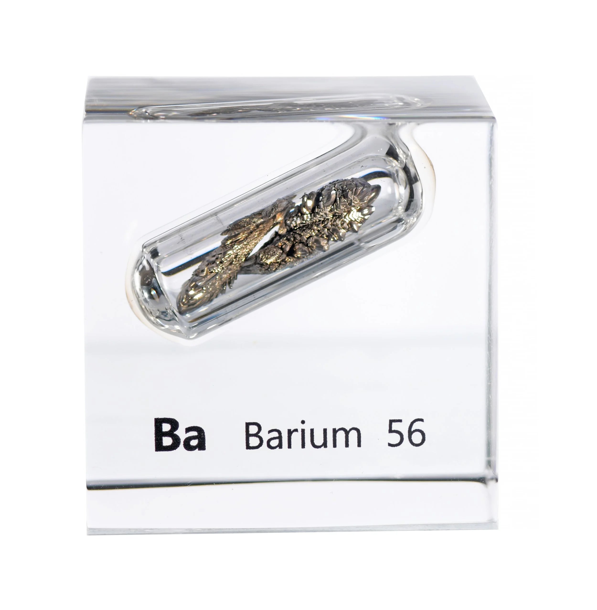 Barium 50mm Lucite Cube