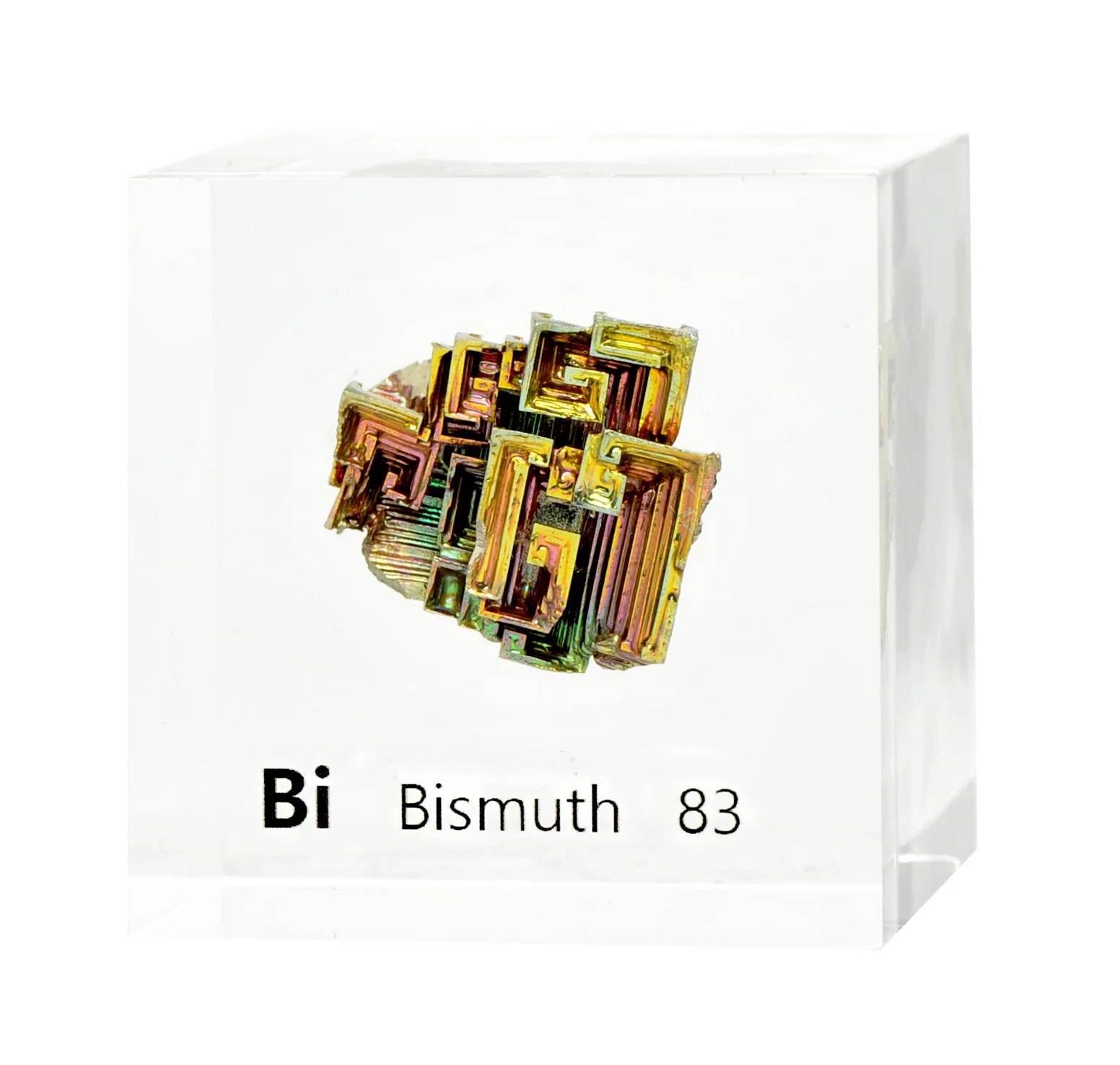 Bismuth 50mm Lucite Cube