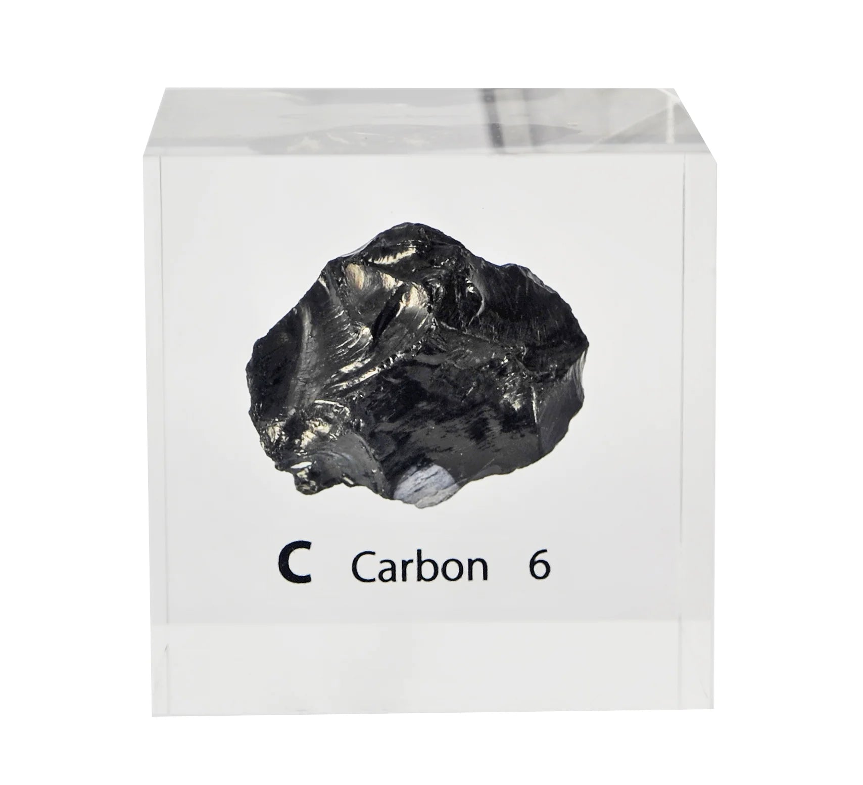 Carbon 50mm Lucite Cube