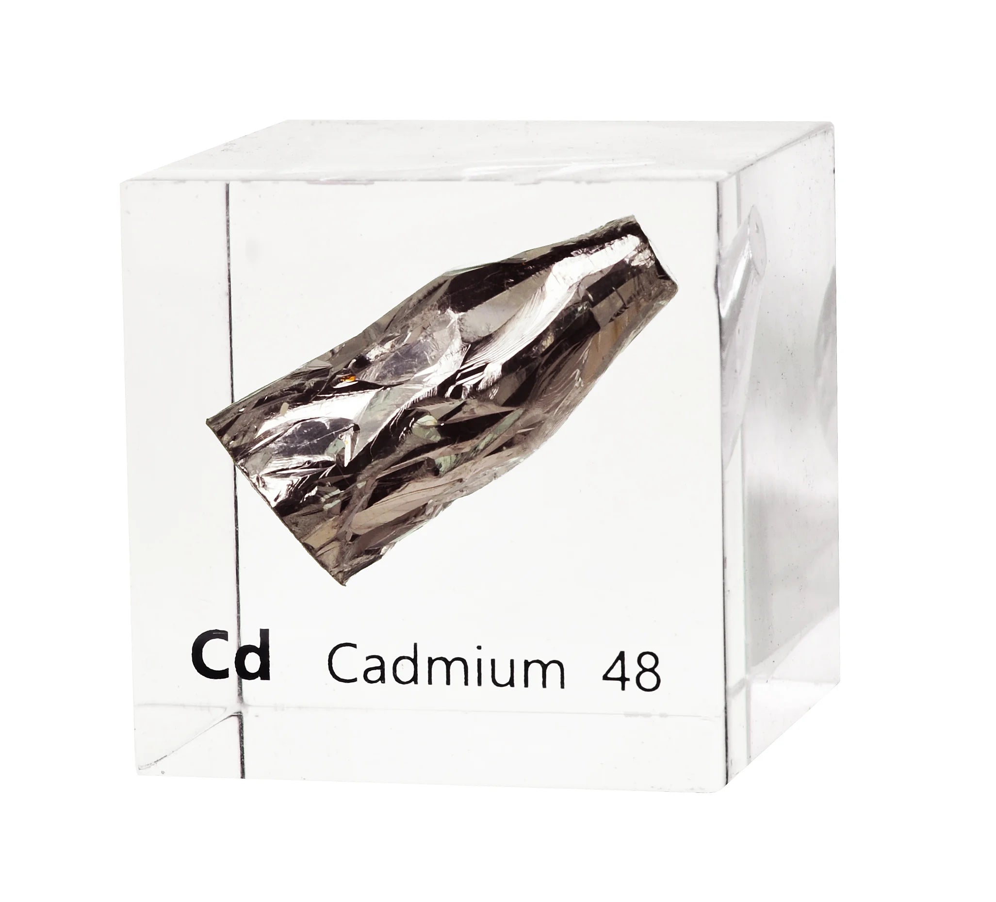 Cadmium 50mm Lucite Cube