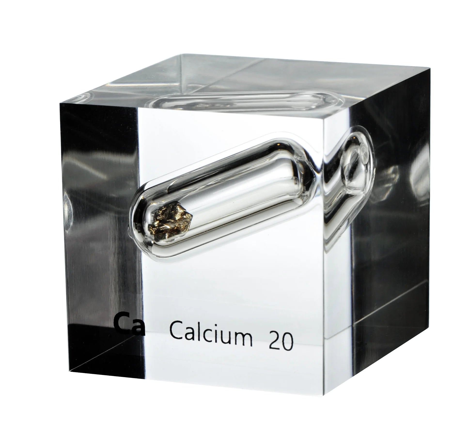 Calcium 50mm Lucite Cube