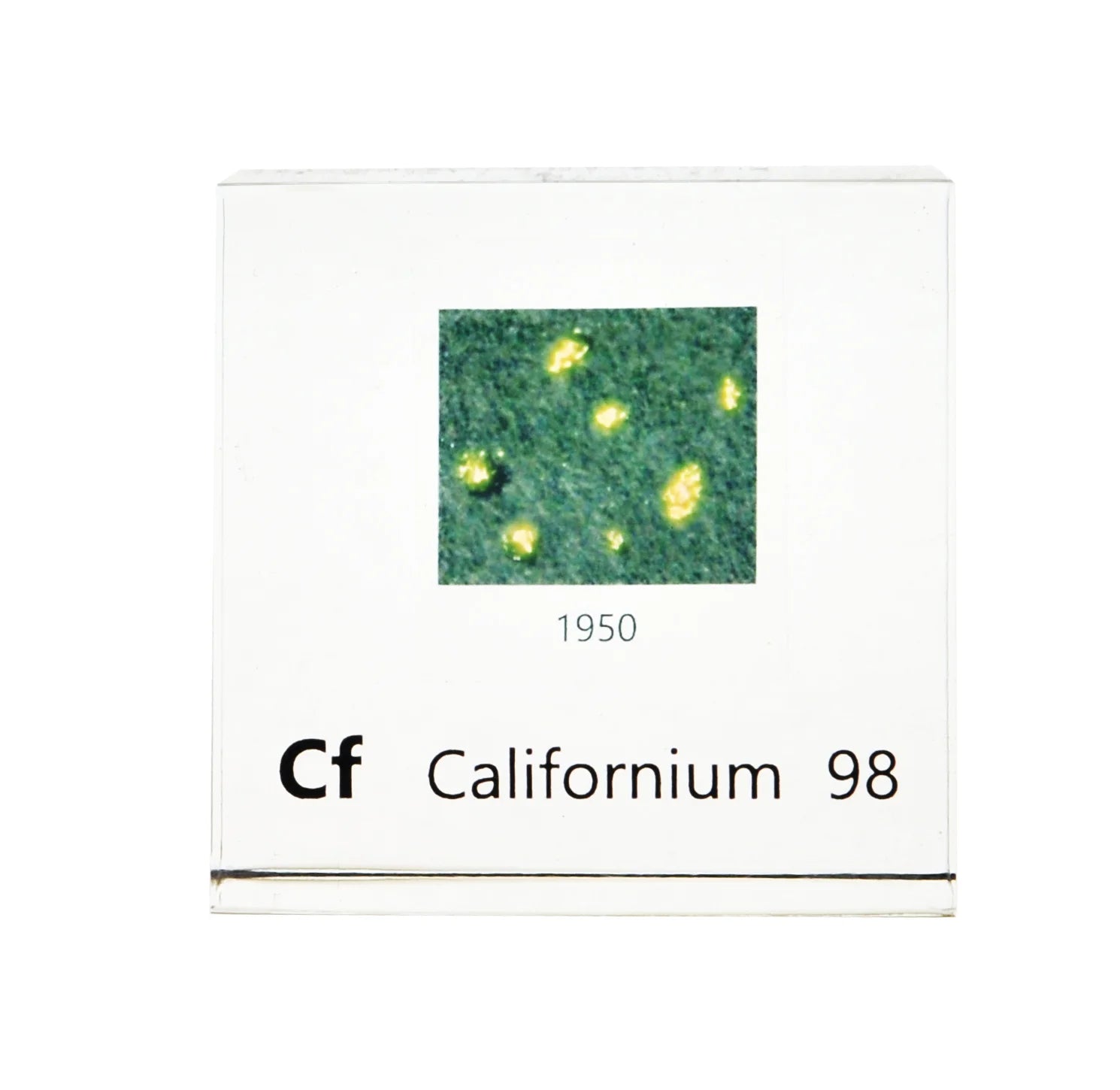 Californium 50mm Lucite Cube