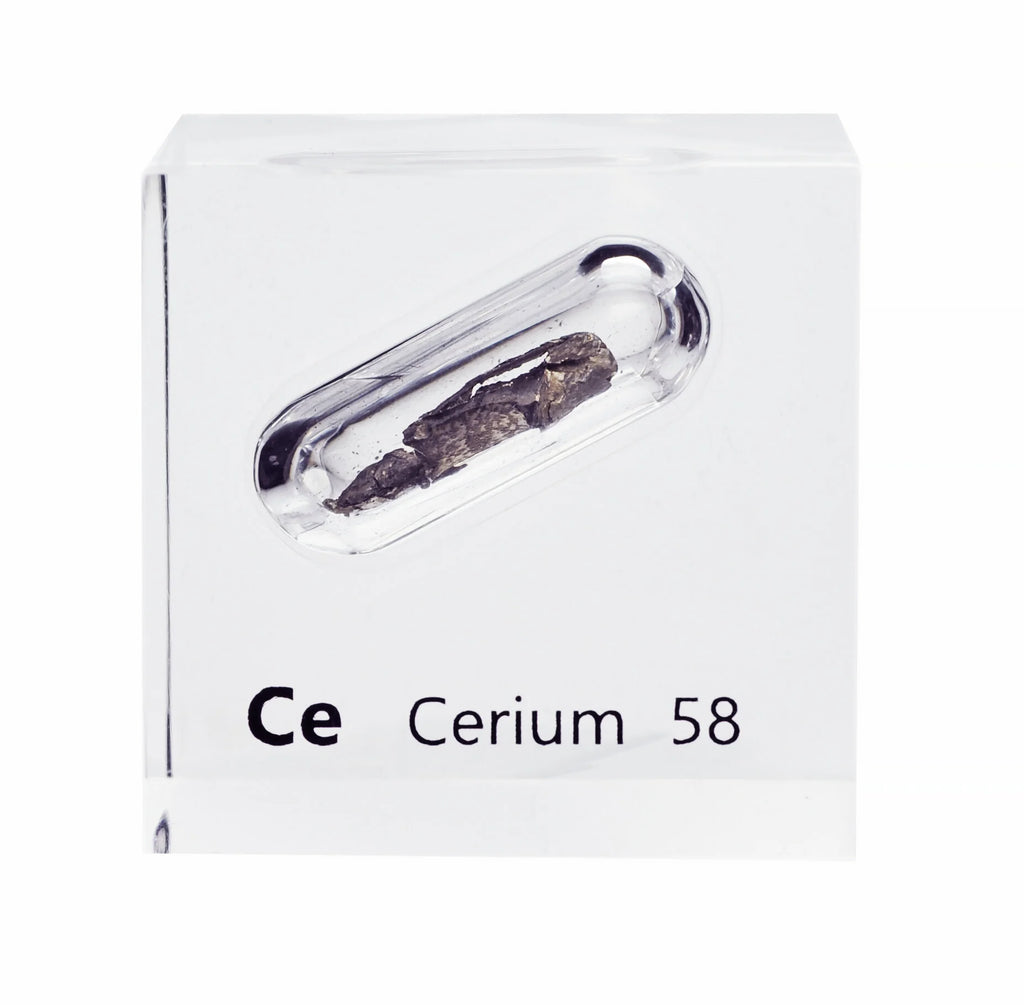 Cerium 50mm Lucite Cube
