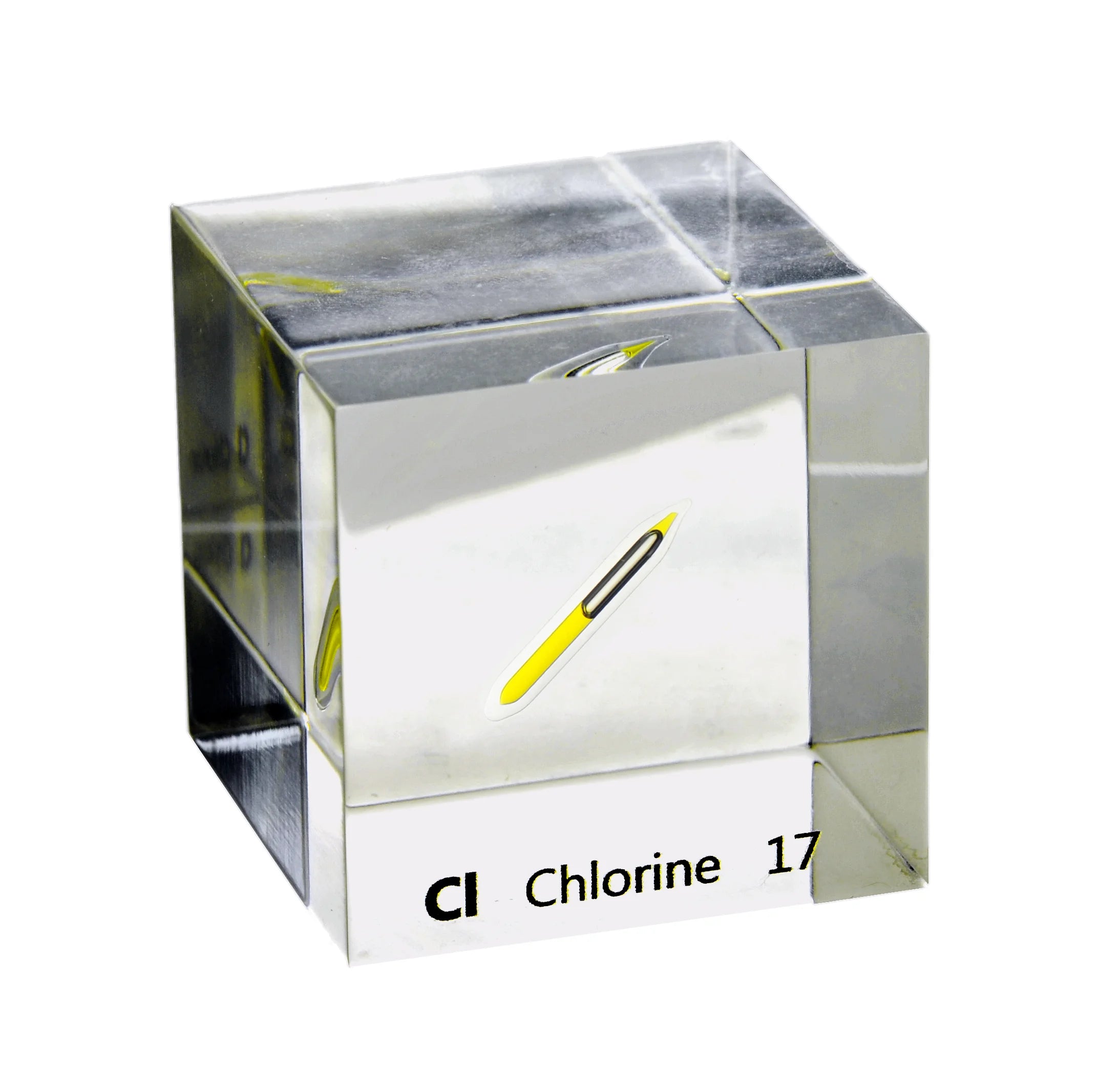 Chlorine (liquid) 50mm Lucite Cube