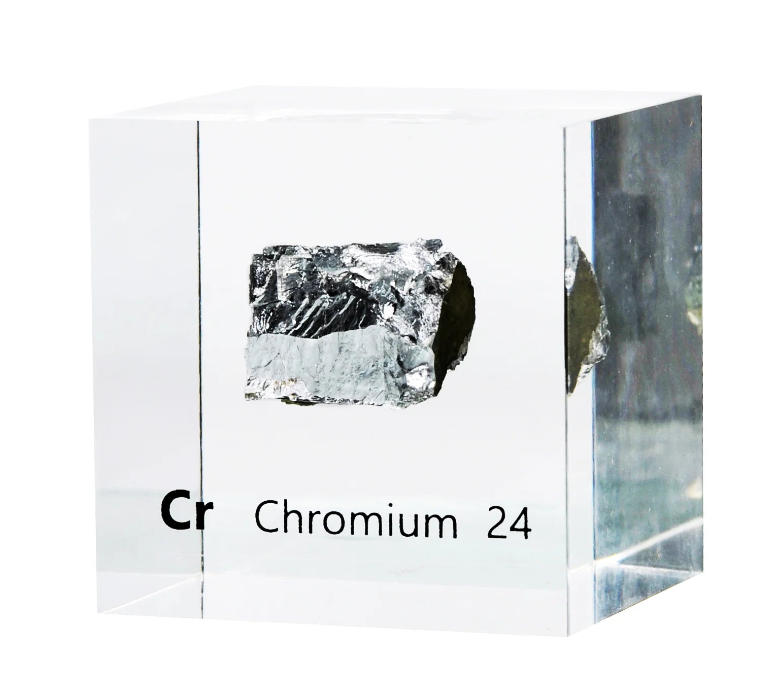Chromium 50mm Lucite Cube