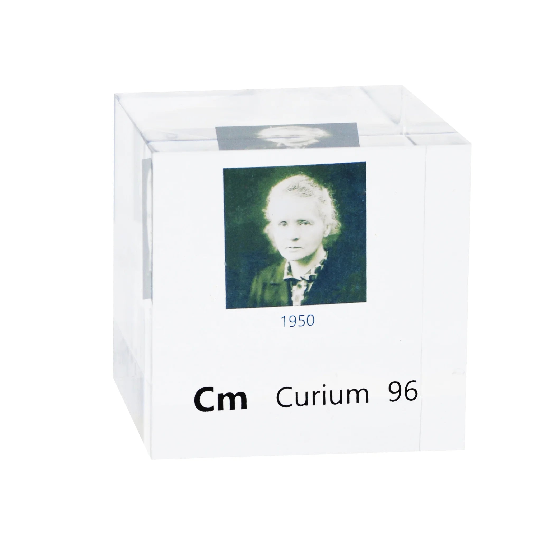 Curium 50mm Lucite Cube