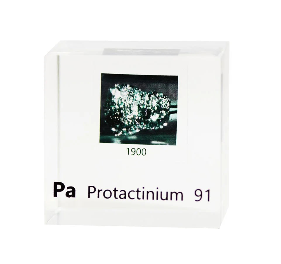 Protactinium 50mm Lucite Cube