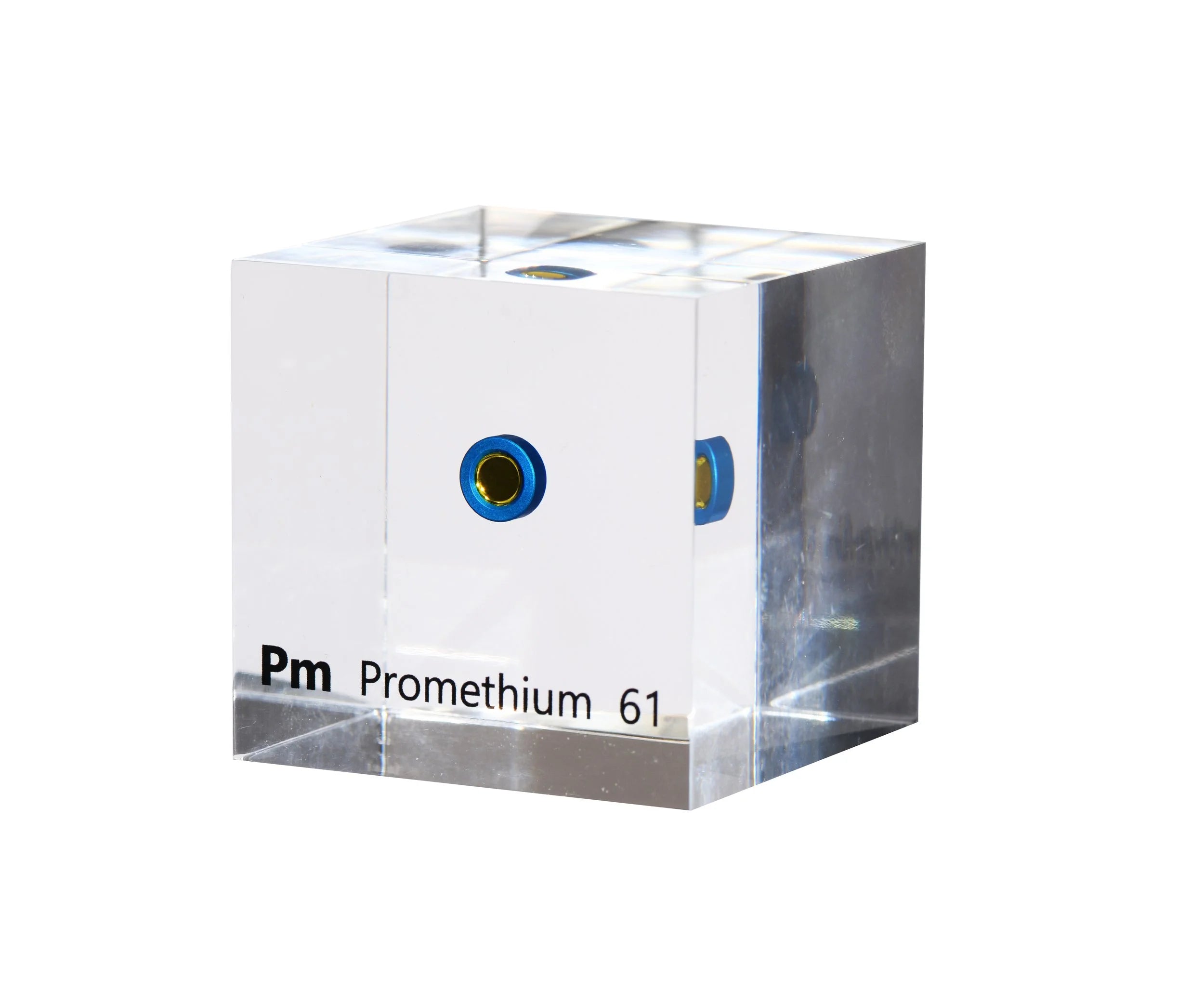 Promethium Lucite Cube