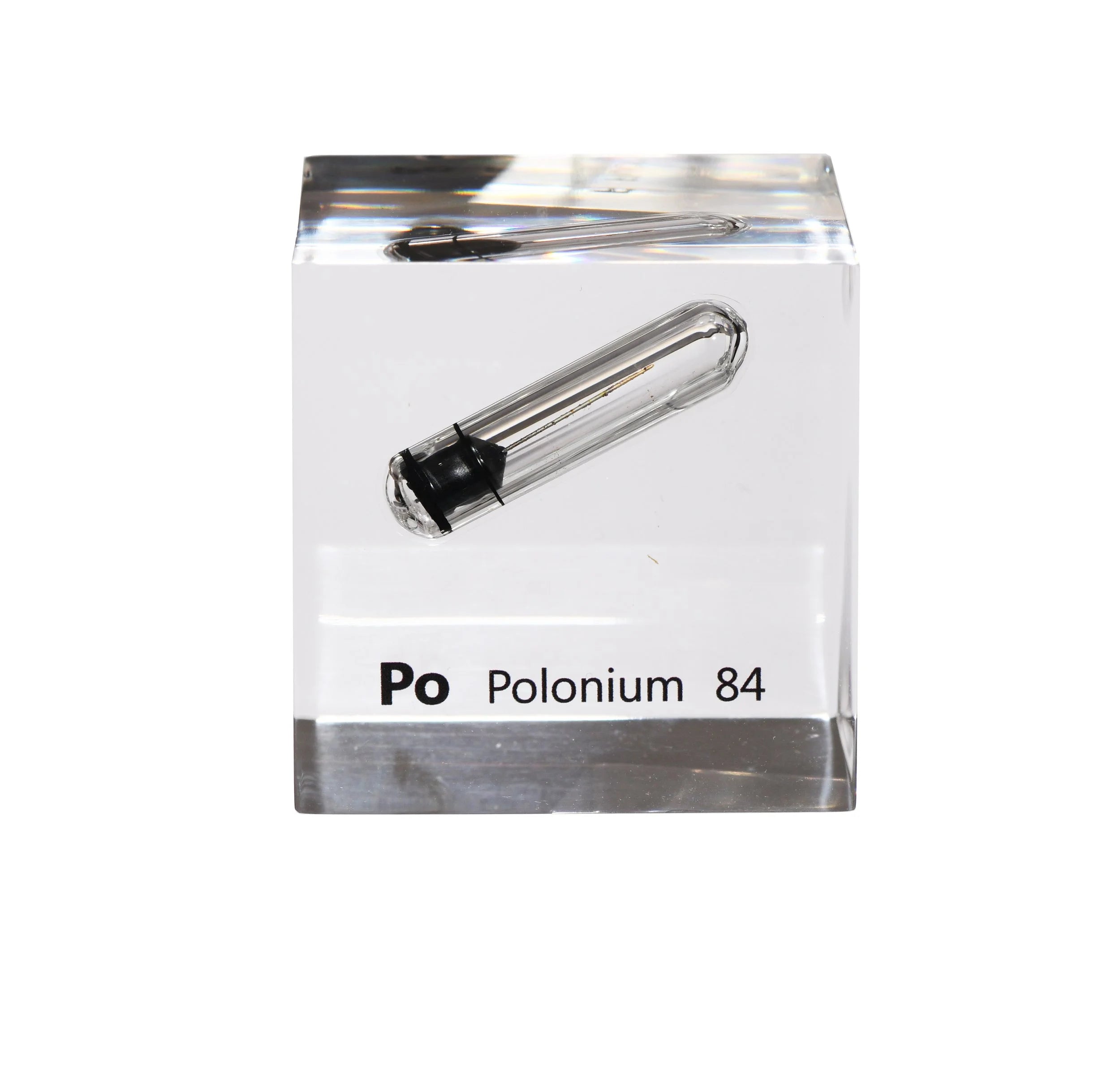 Polonium 50mm Lucite Cube