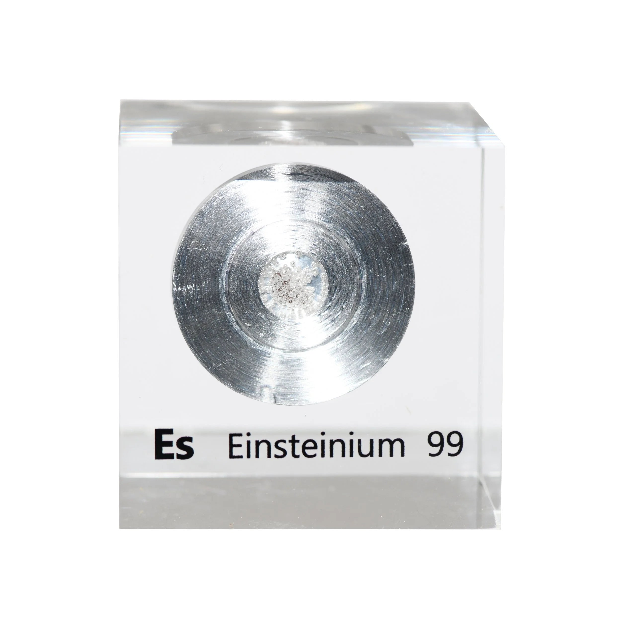 Einsteinium 50mm Lucite Cube