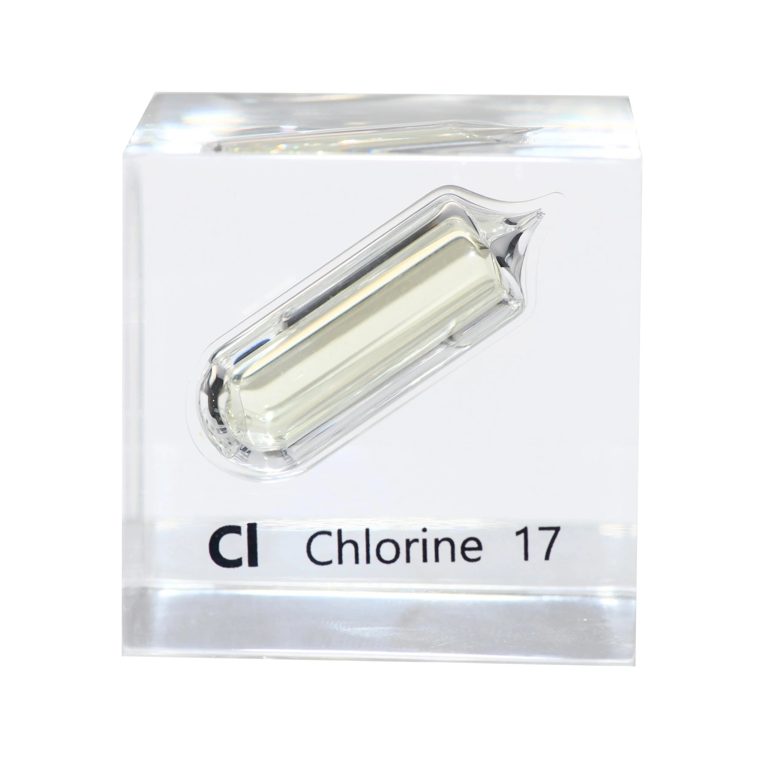 Chlorine 50mm Lucite Cube
