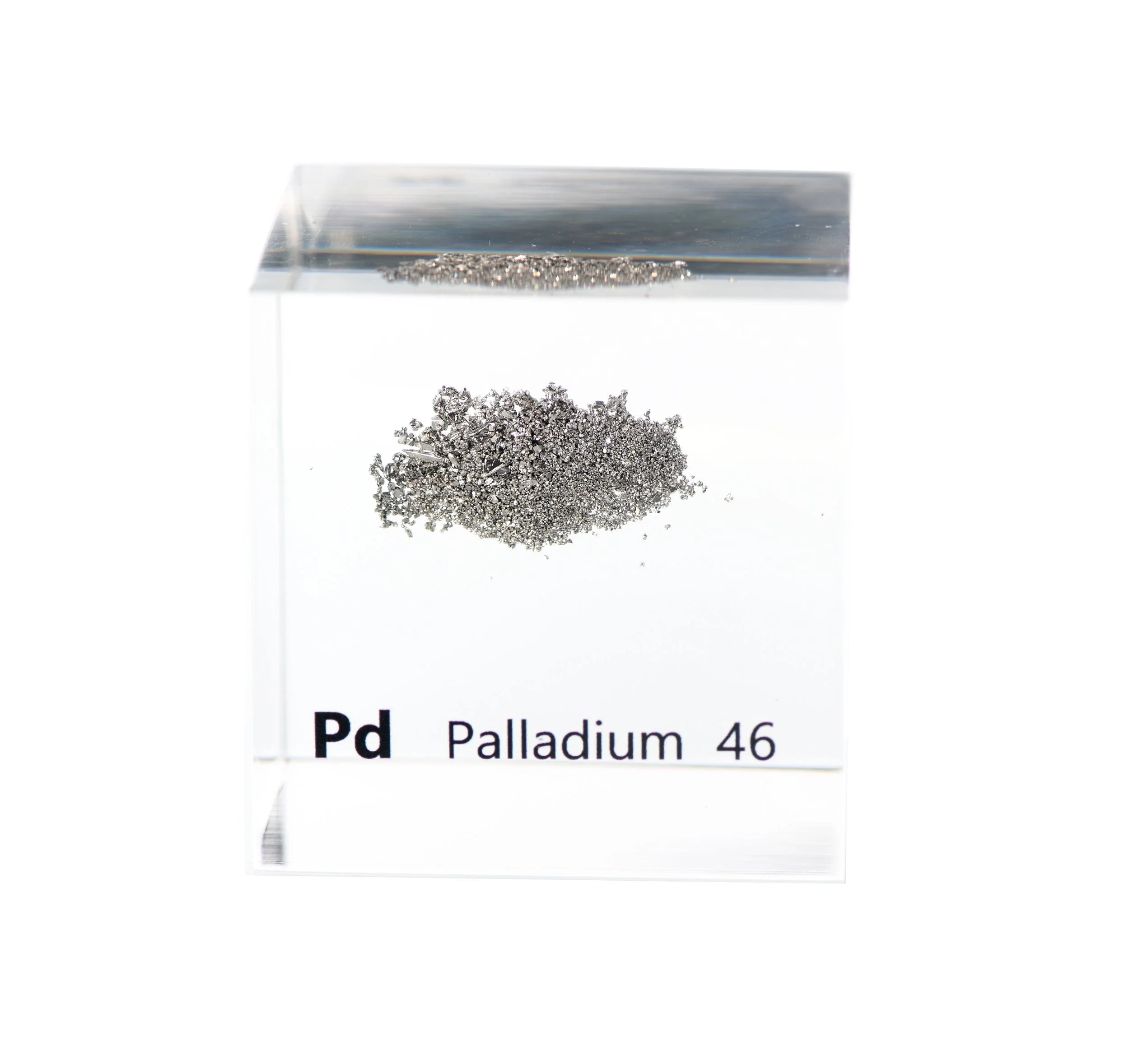 Palladium 50mm Lucite Cube
