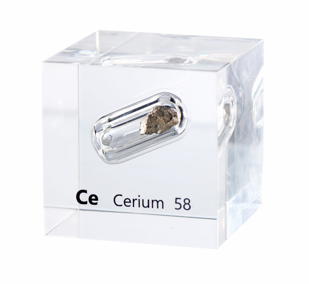 Cerium 50mm Lucite Cube