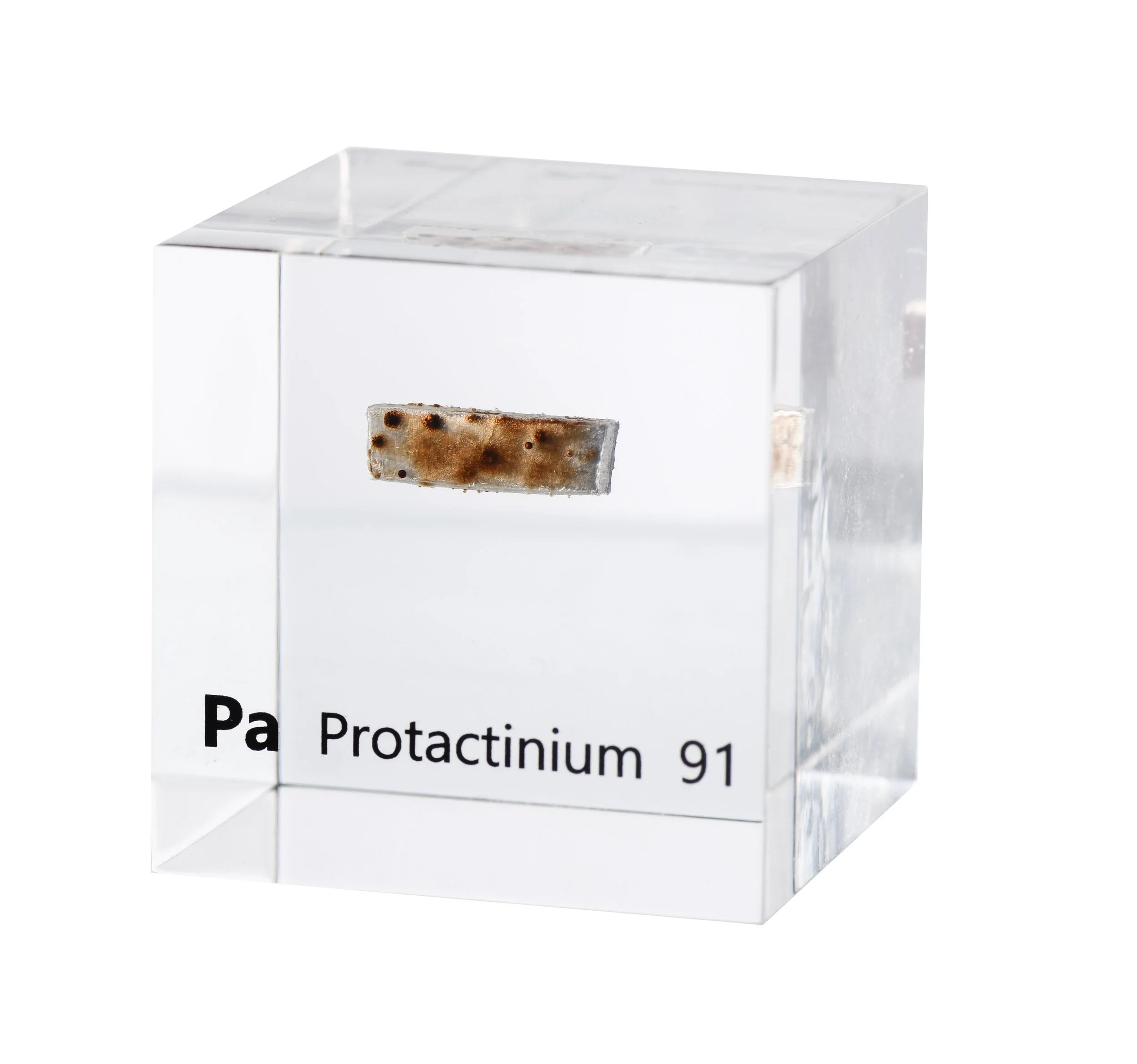 Protactinium 50mm Lucite Cube