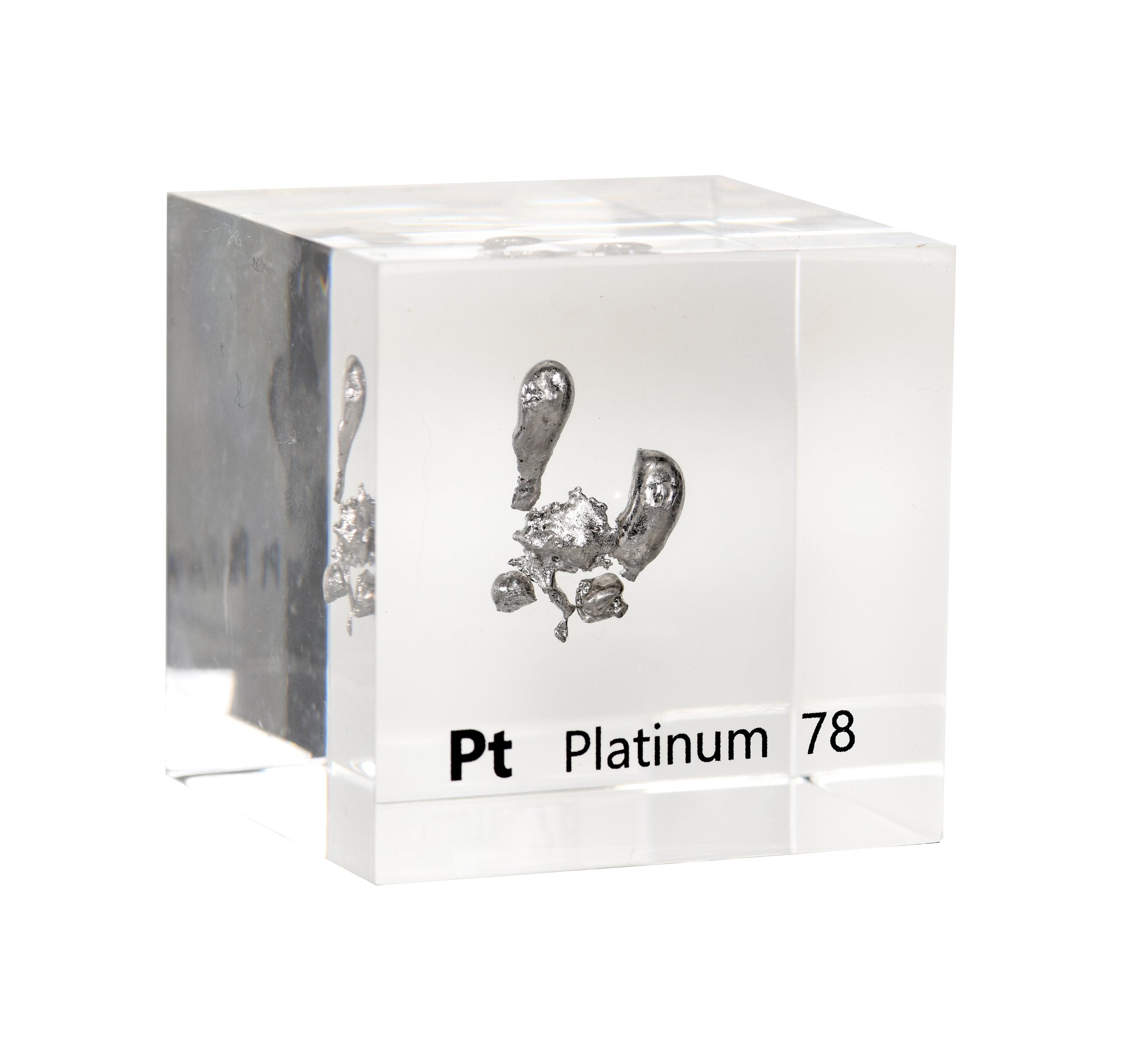 Platinum 50mm Lucite Cube