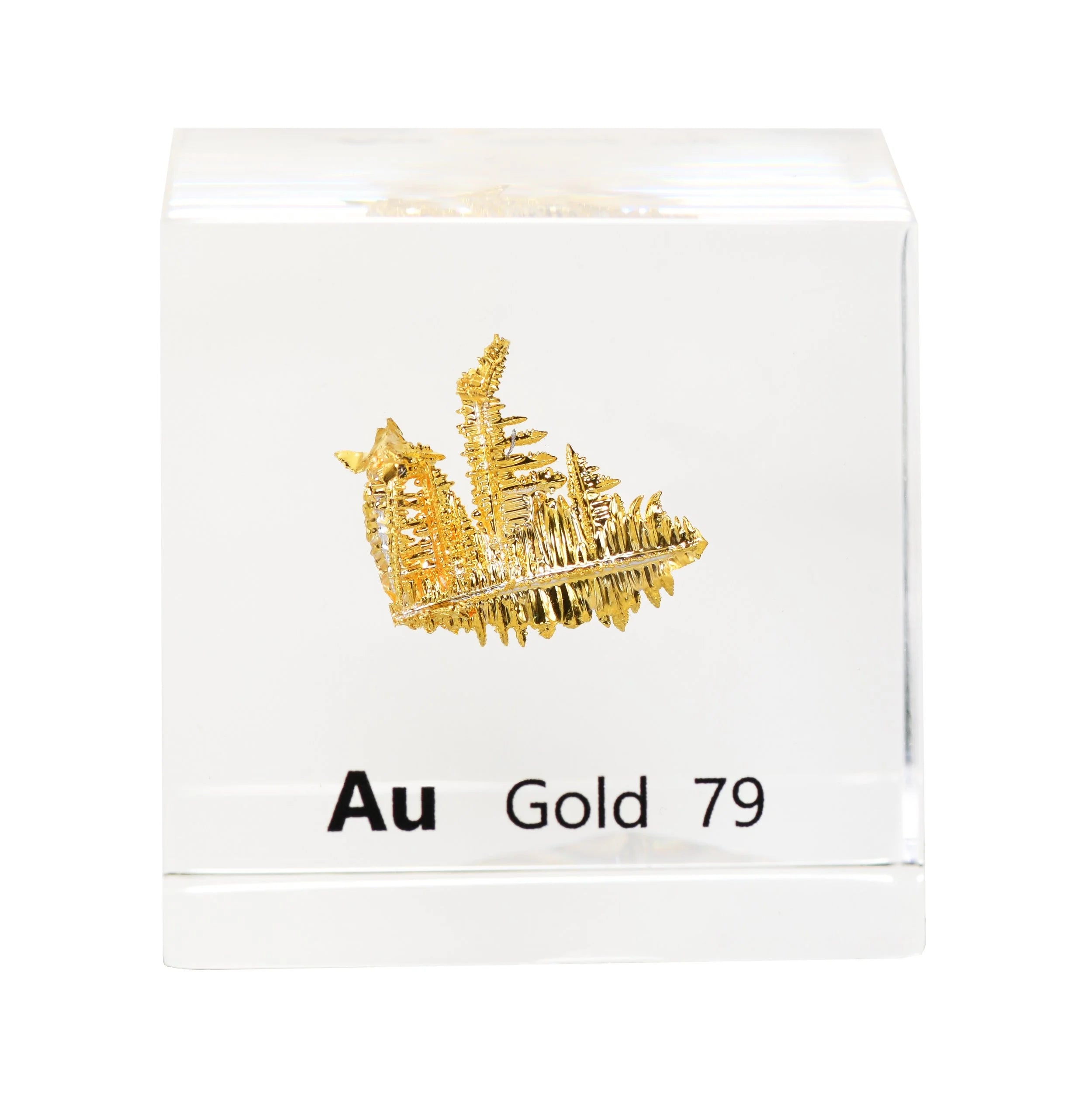 Gold 50mm Lucite Cube