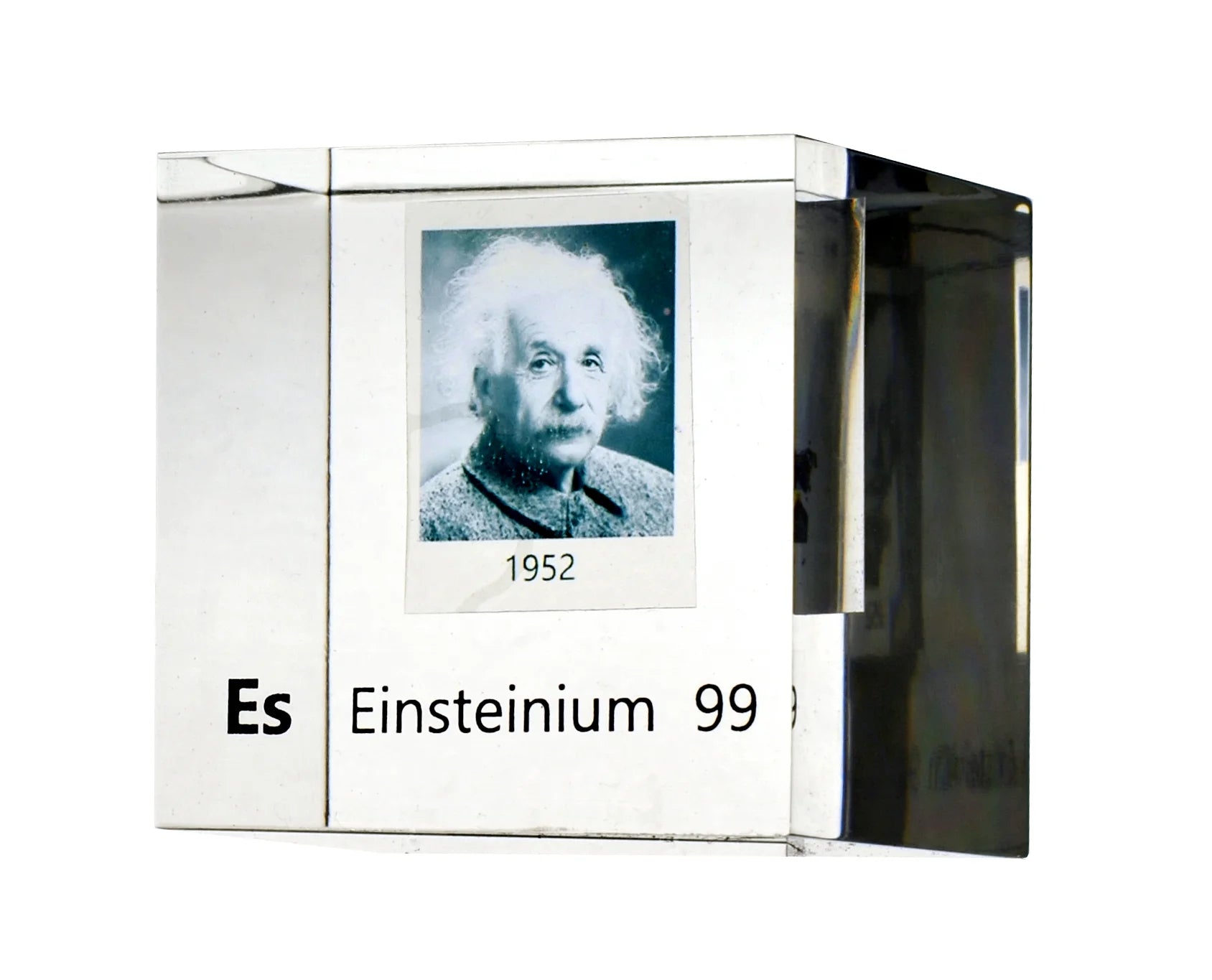 Einsteinium 50mm Lucite Cube
