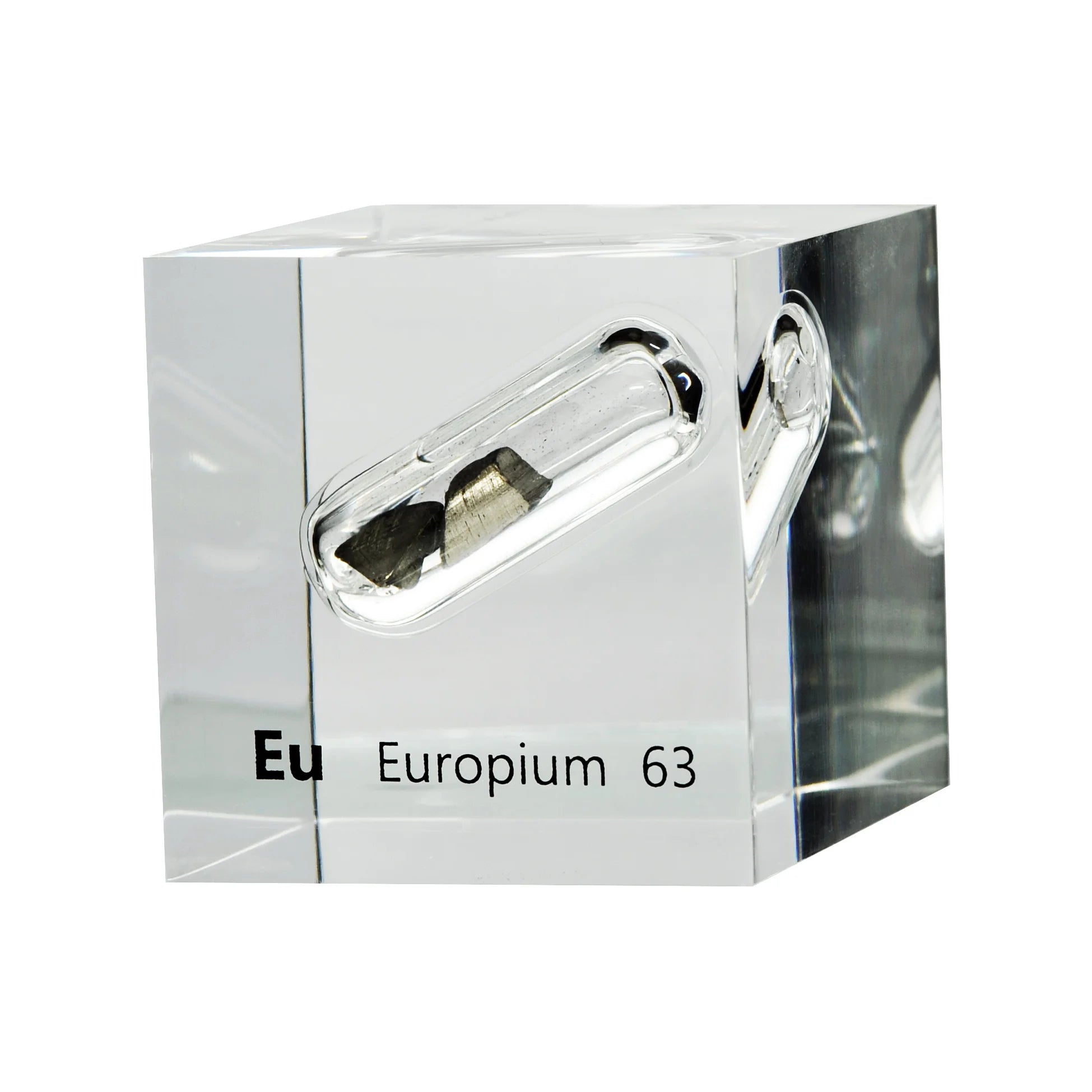 Europium 50mm Lucite Cube
