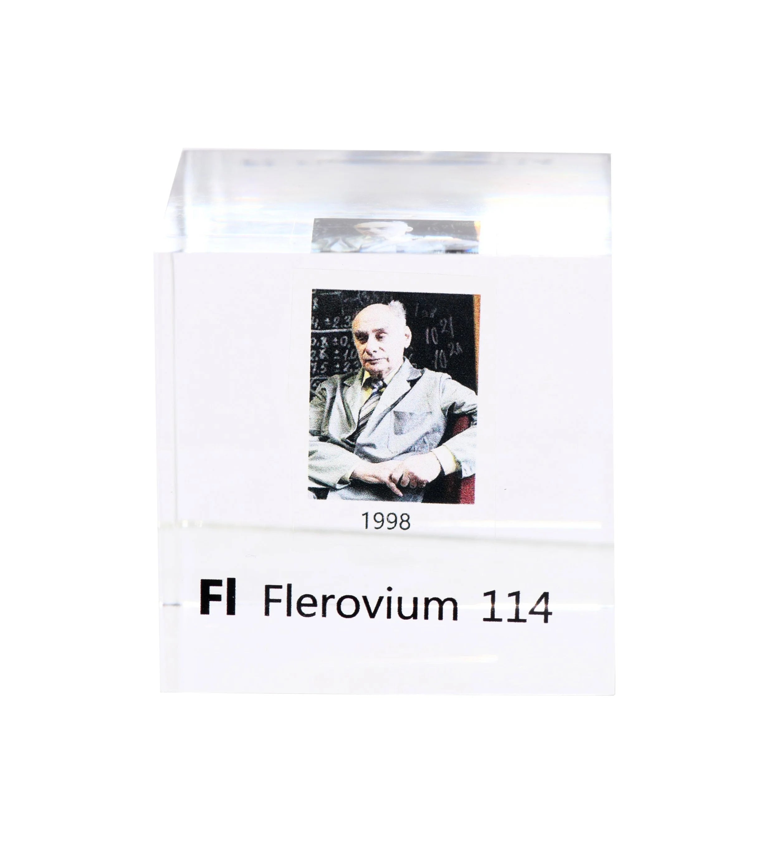 Flerovium 50mm Lucite Cube