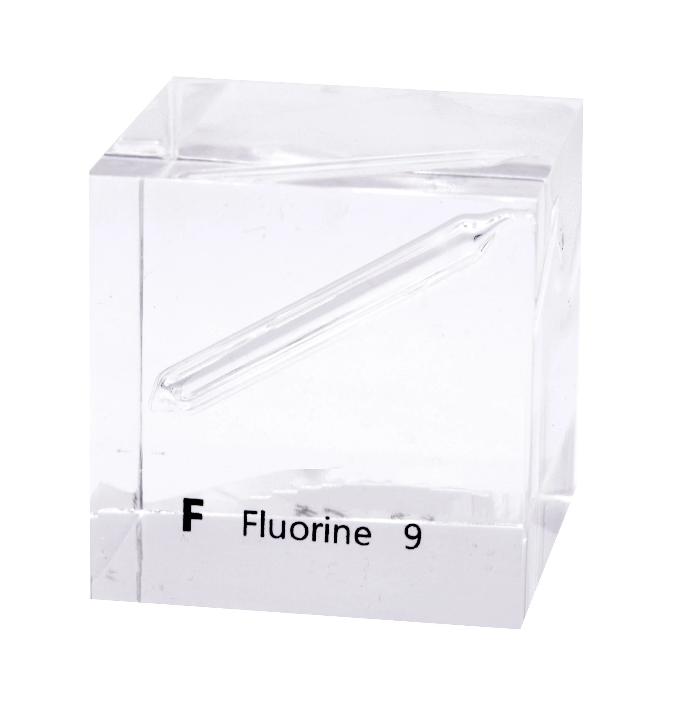Fluorine 50mm Lucite Cube