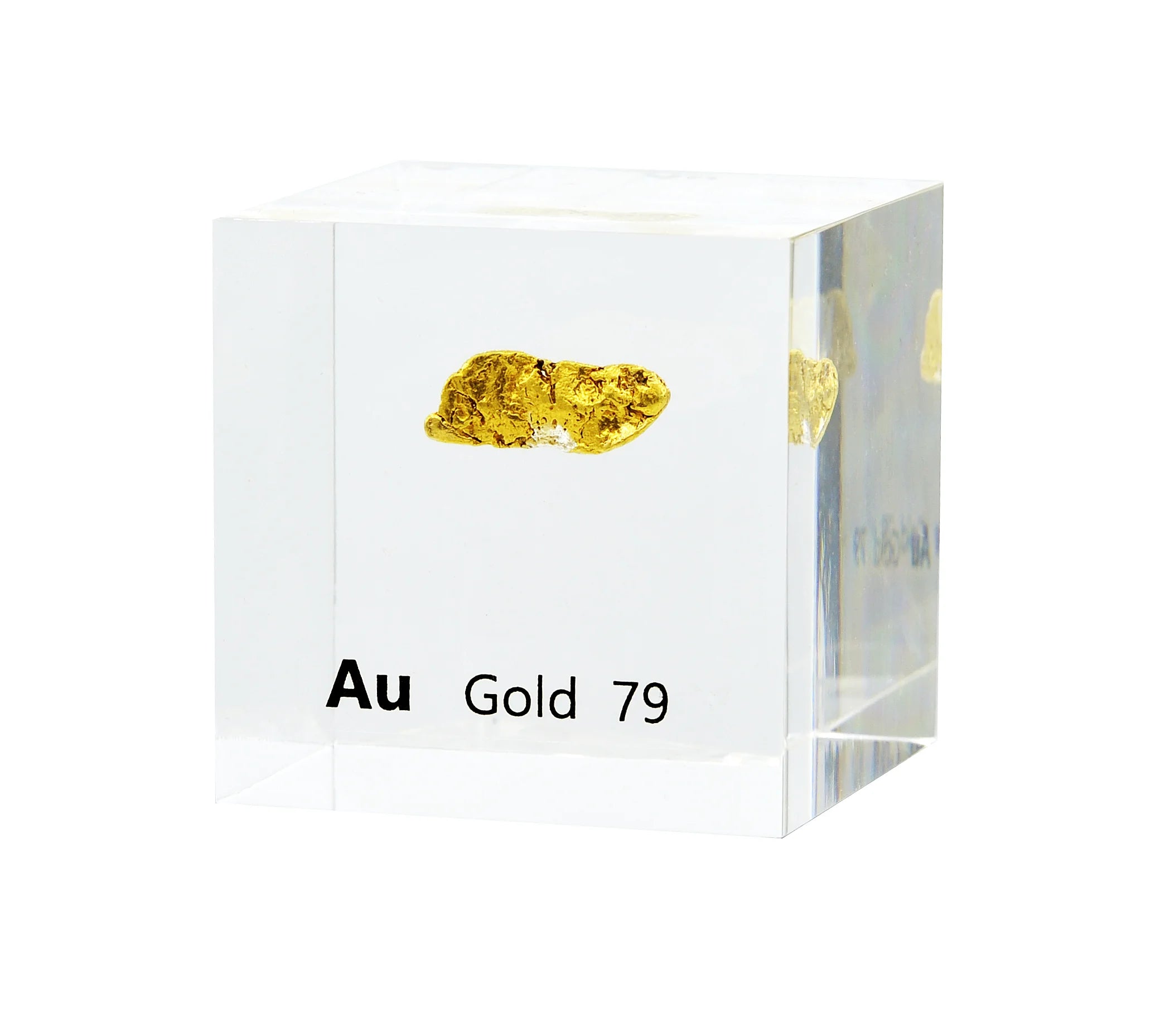 Gold 50mm Lucite Cube