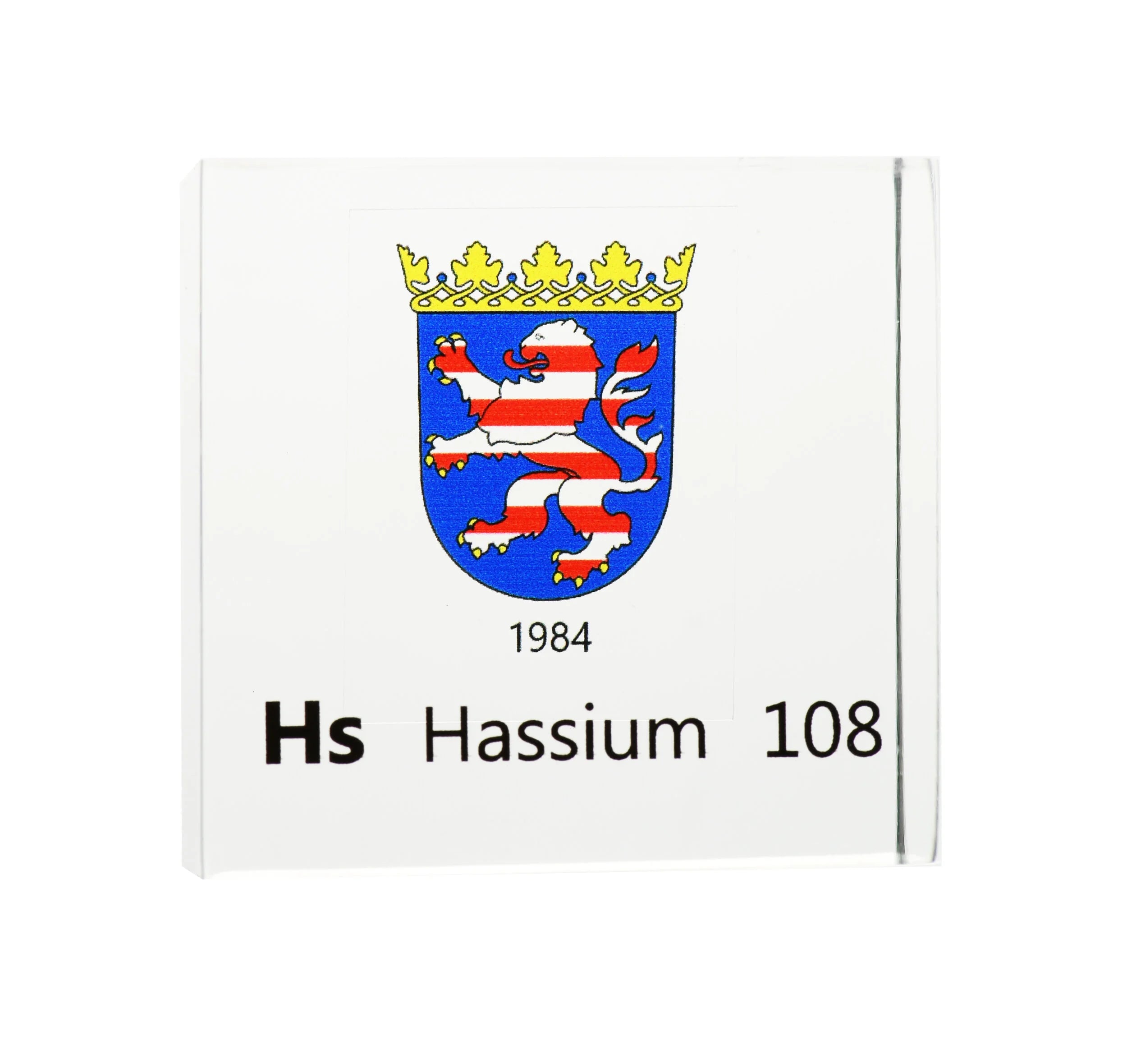 Hassium 50mm Lucite Cube