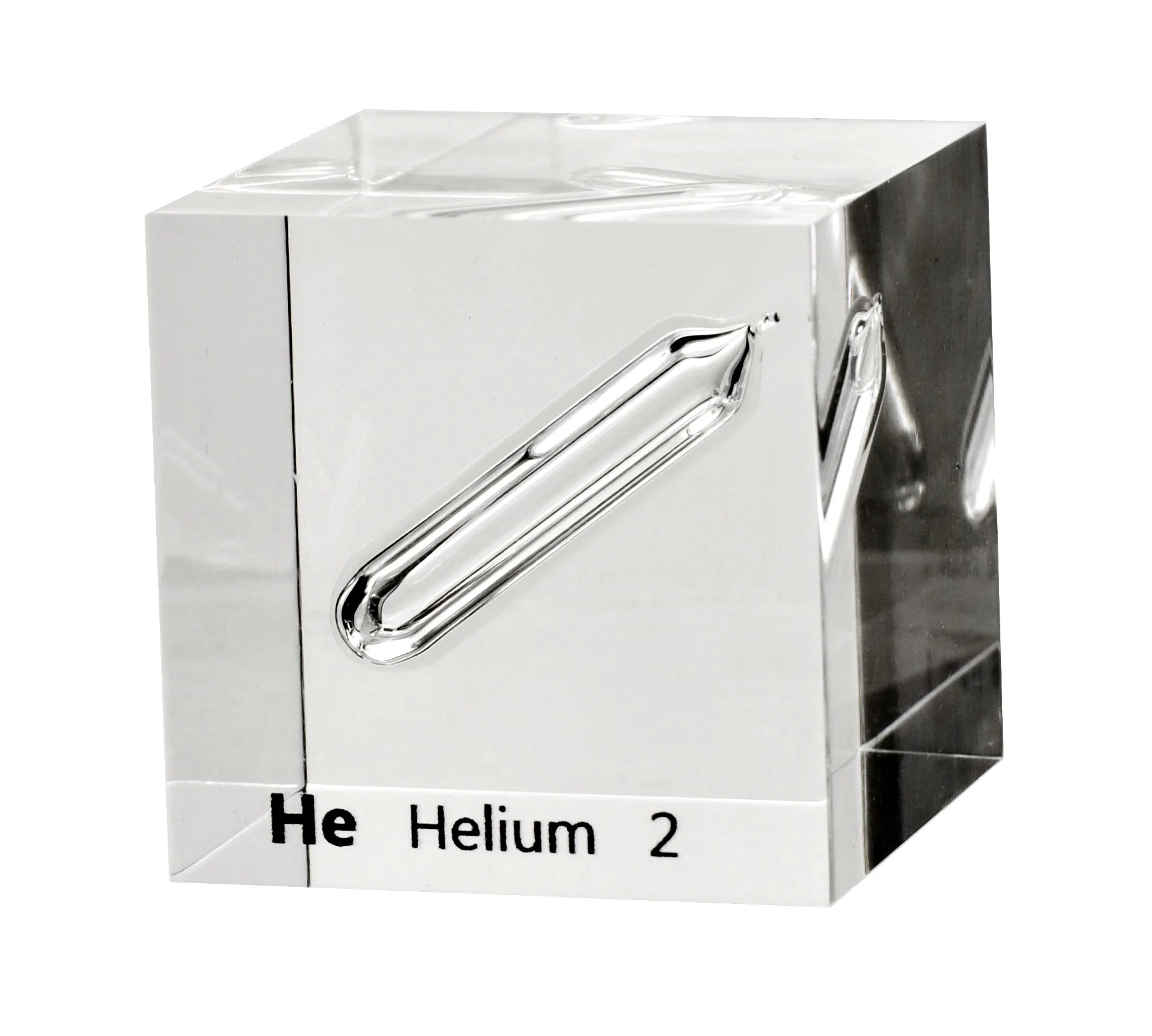 Helium 50mm Lucite Cube