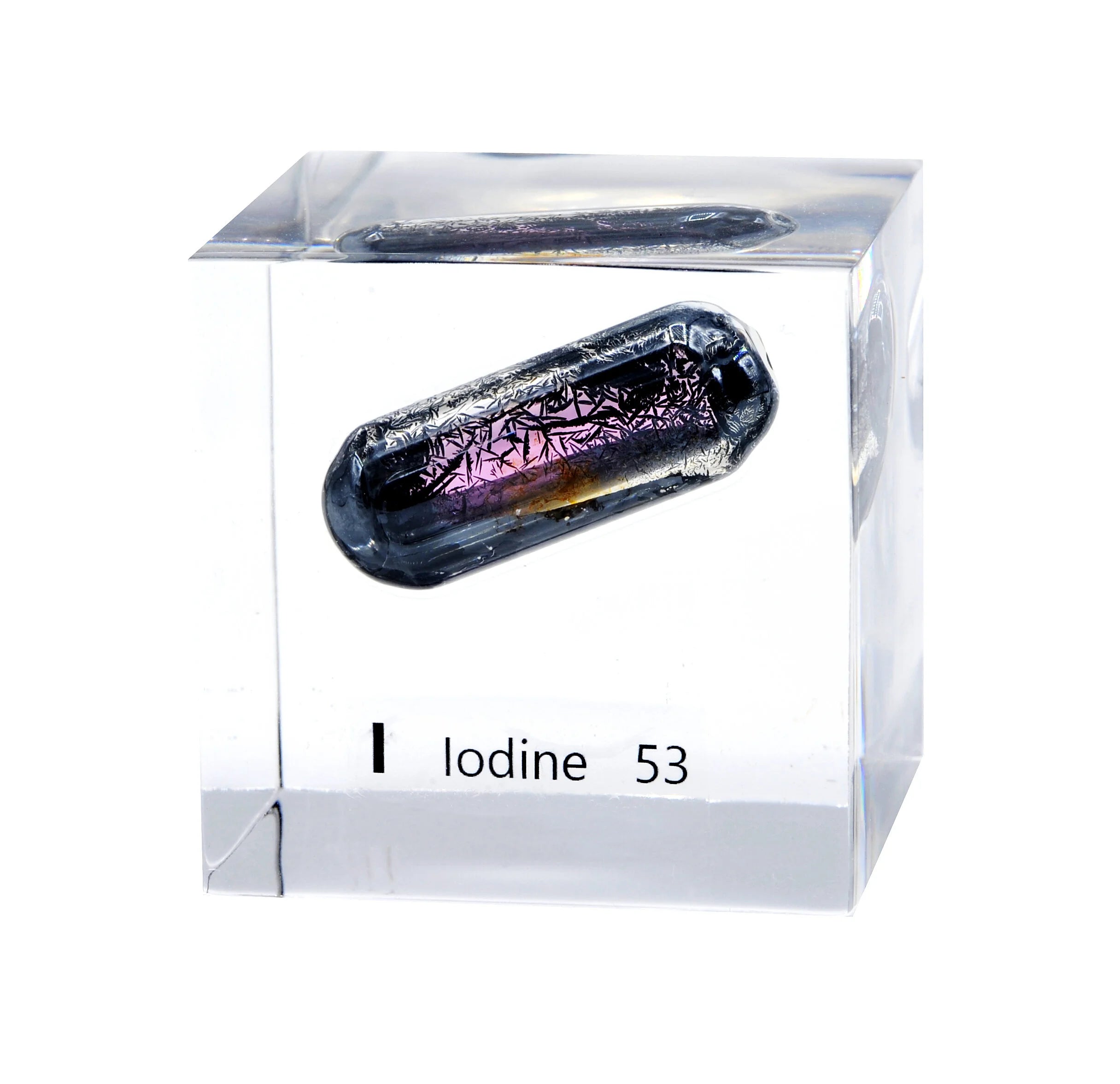 Iodine 50mm Lucite Cube