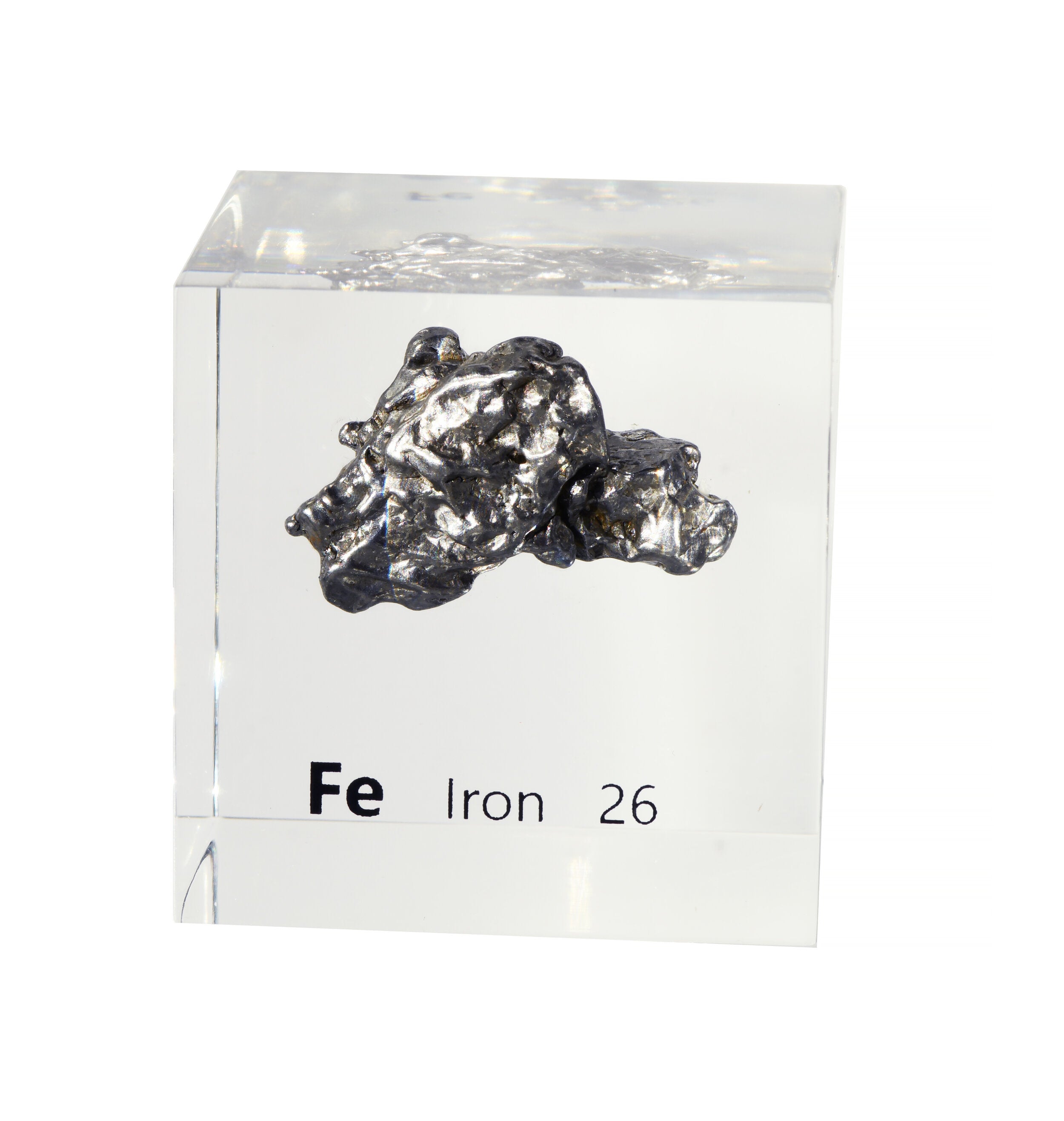 Iron Meteorite 50mm Lucite Cube