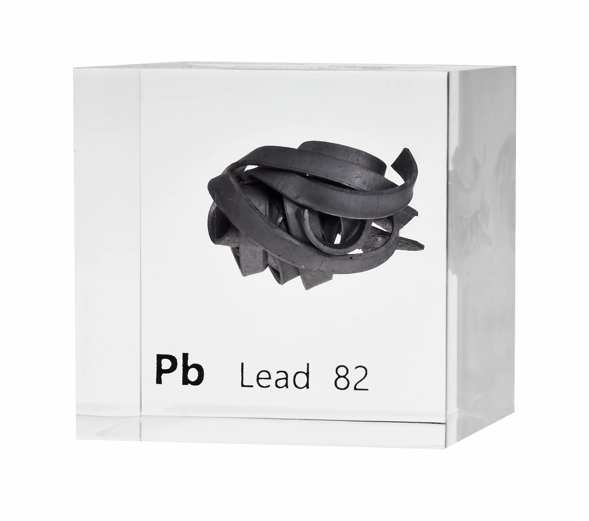 Lead 50mm Lucite Cube