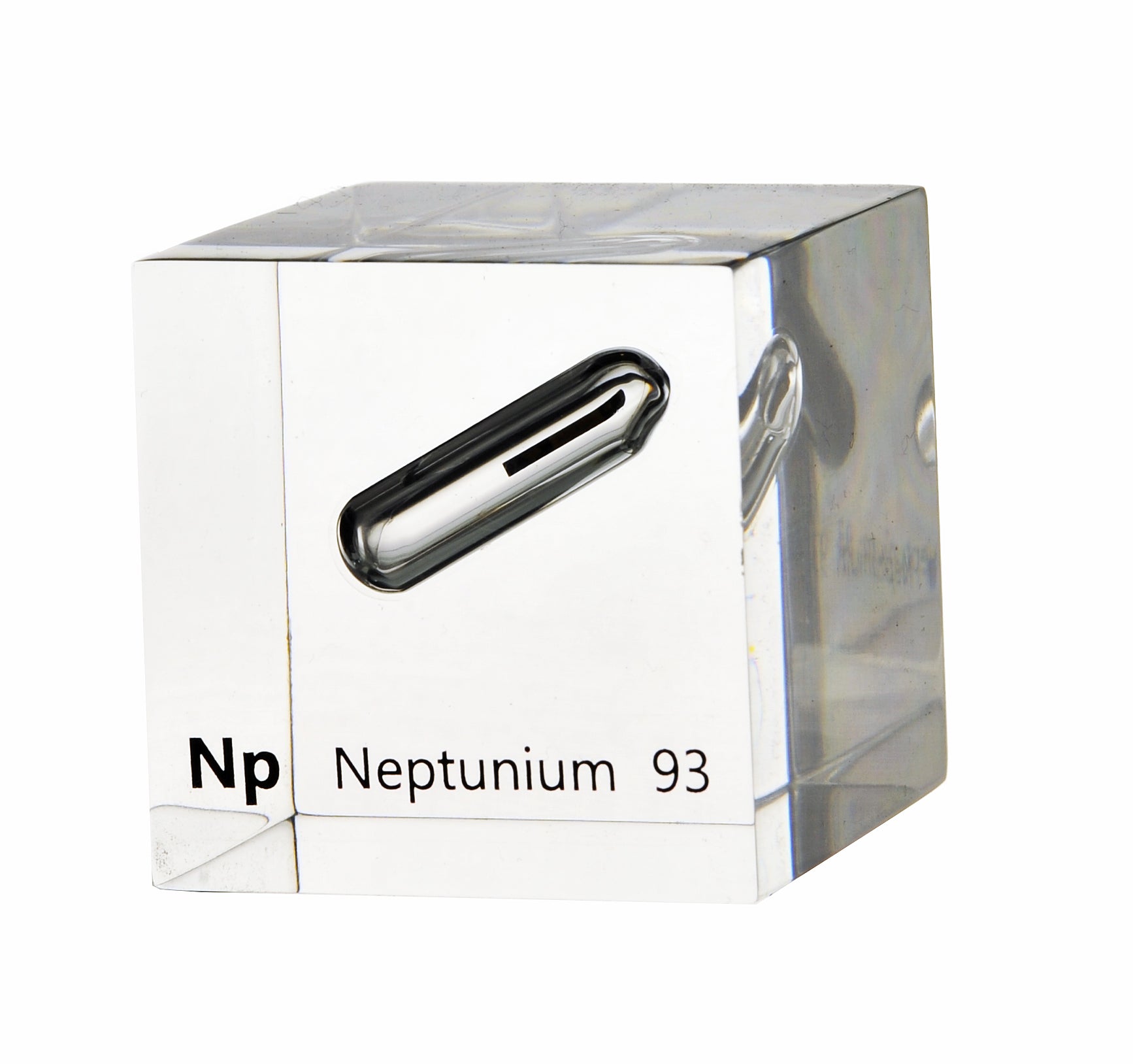 Neptunium 50mm Lucite Cube