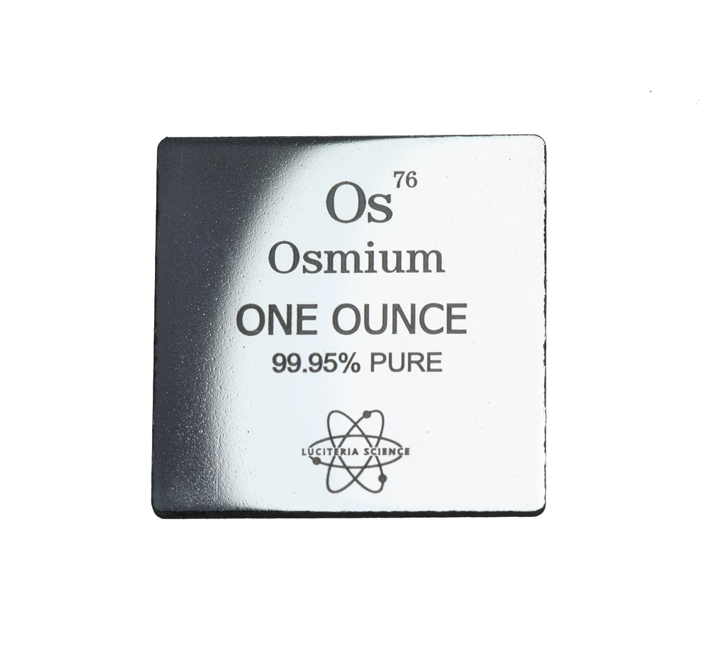 Osmium .9995 1 oz Bar — bar element specimen for collectors