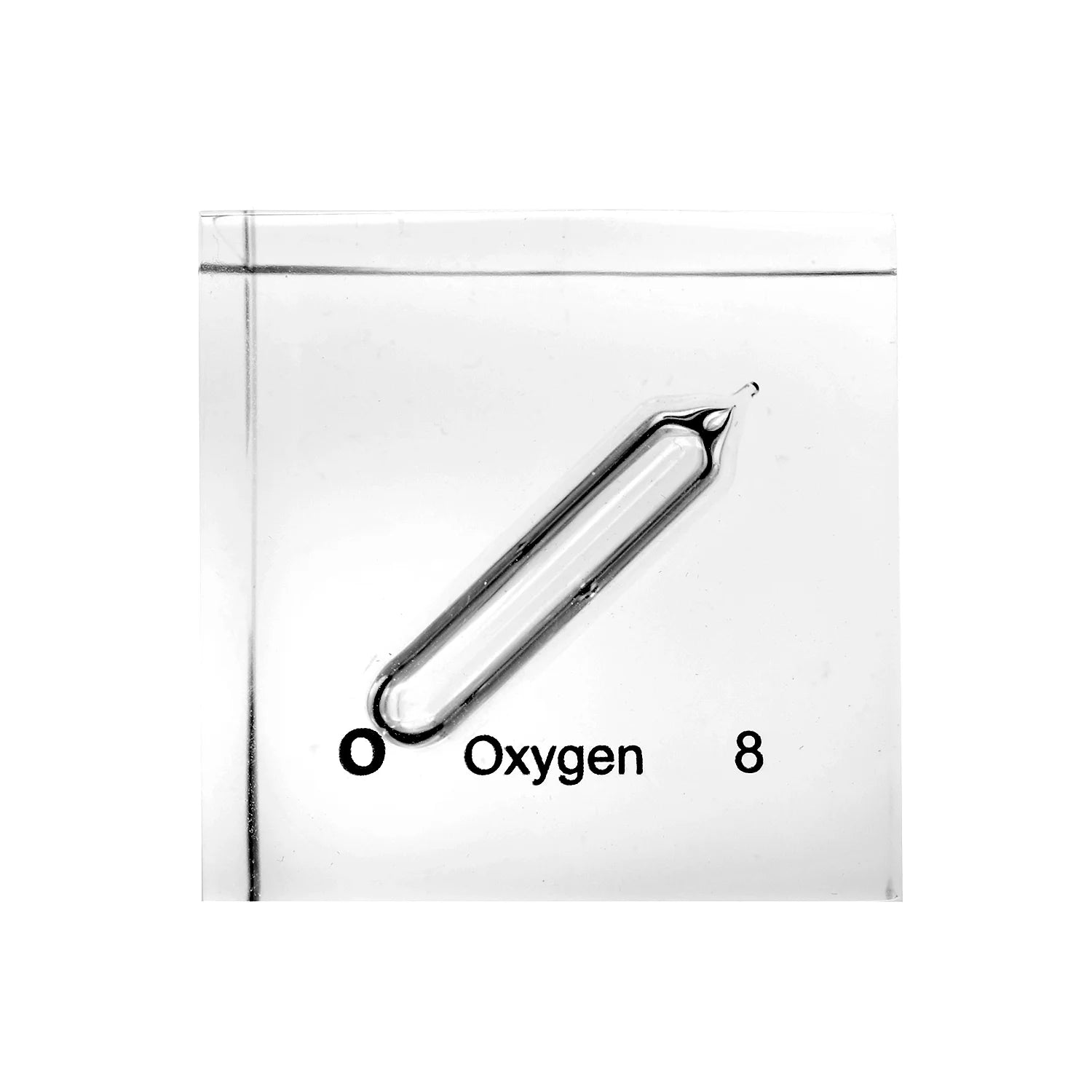 Oxygen 50mm Lucite Cube