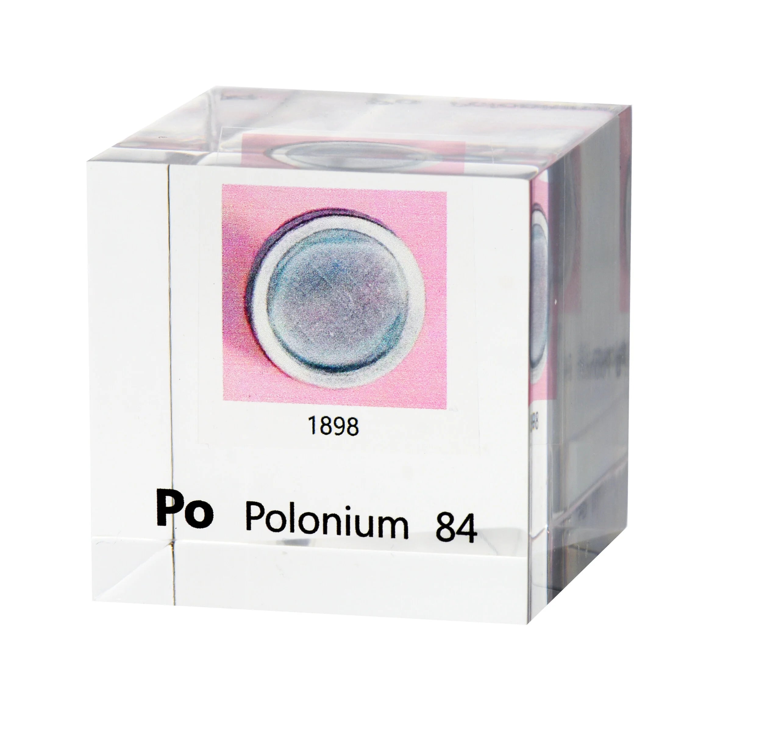 Polonium 50mm Lucite Cube