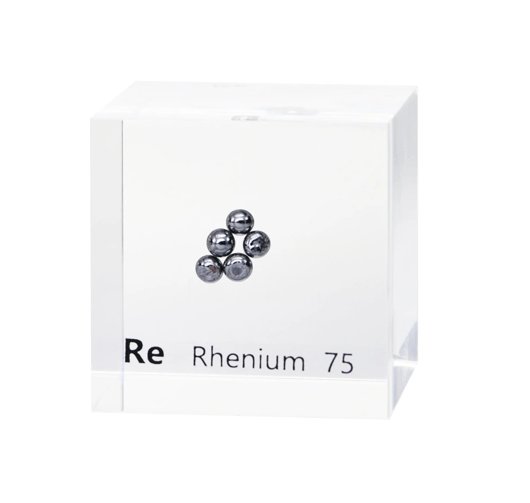 Rhenium 50mm Lucite Cube