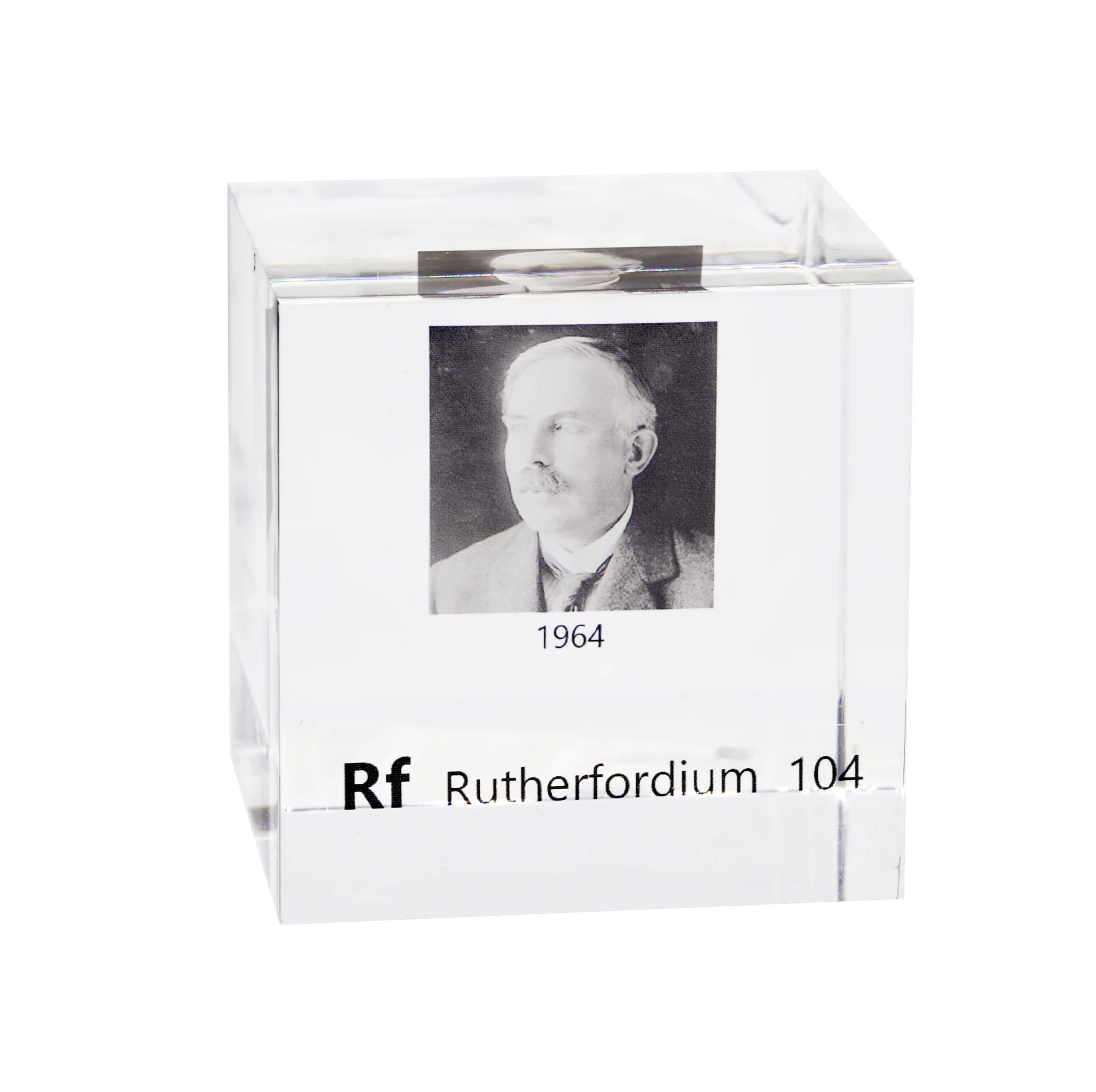 Rutherfordium 50mm Lucite Cube