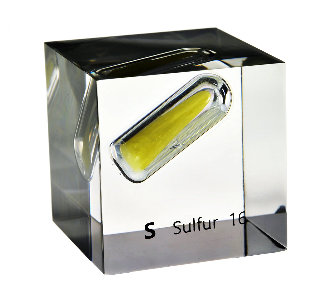 Sulfur 50mm Lucite Cube