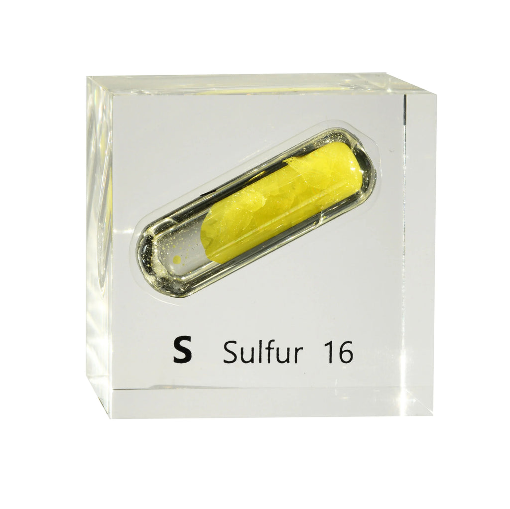 Sulfur 50mm Lucite Cube