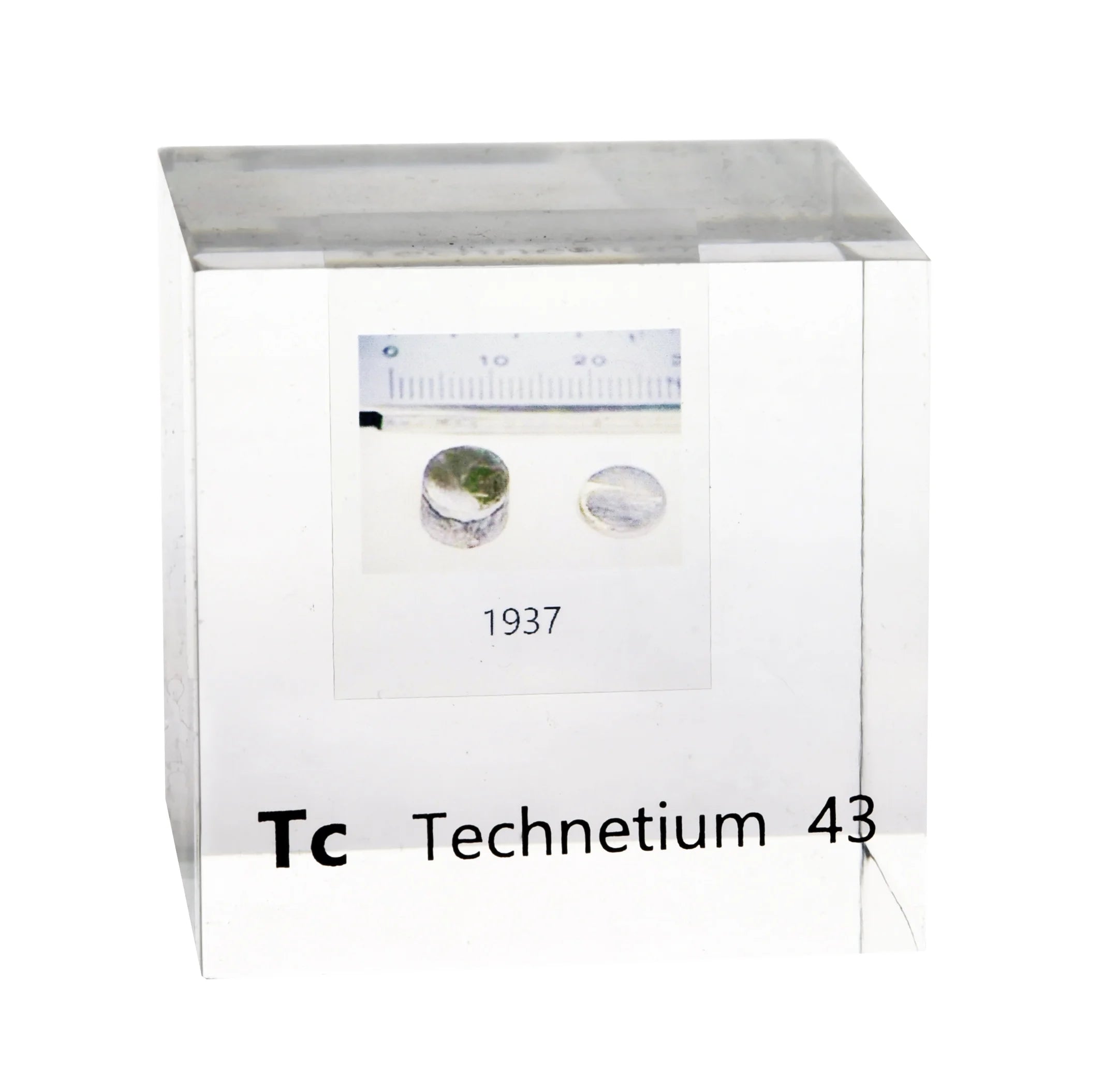 Technetium 50mm Lucite Cube