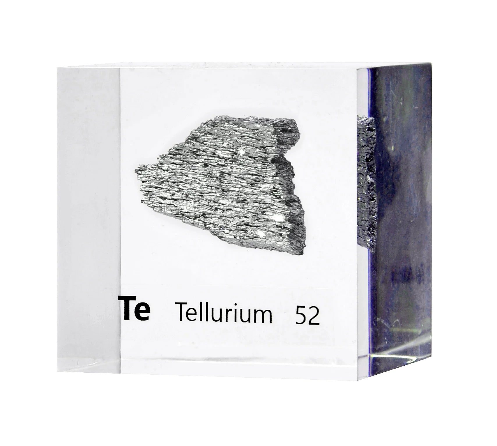 Tellurium 50mm Lucite Cube