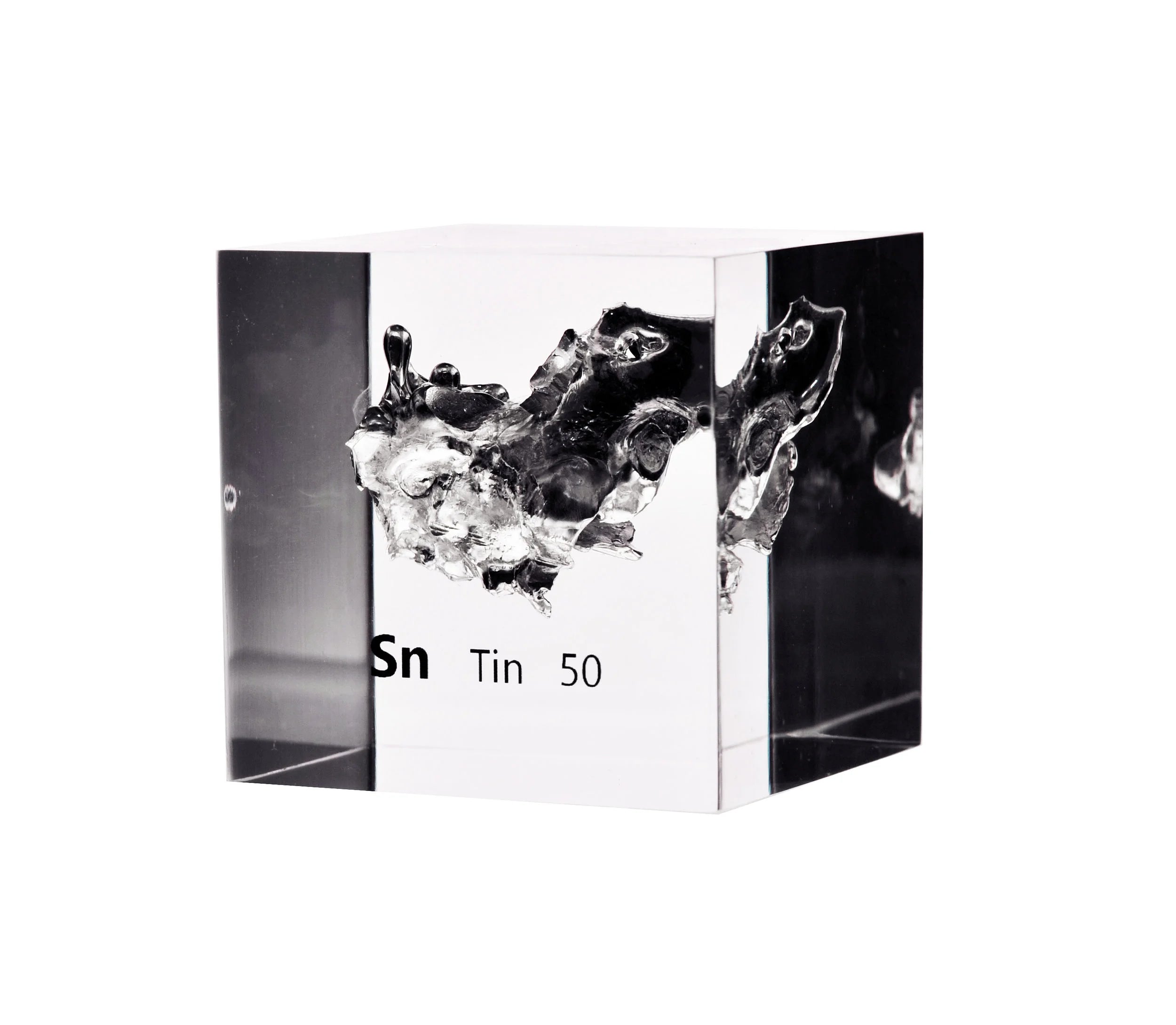 Tin 50mm Lucite Cube