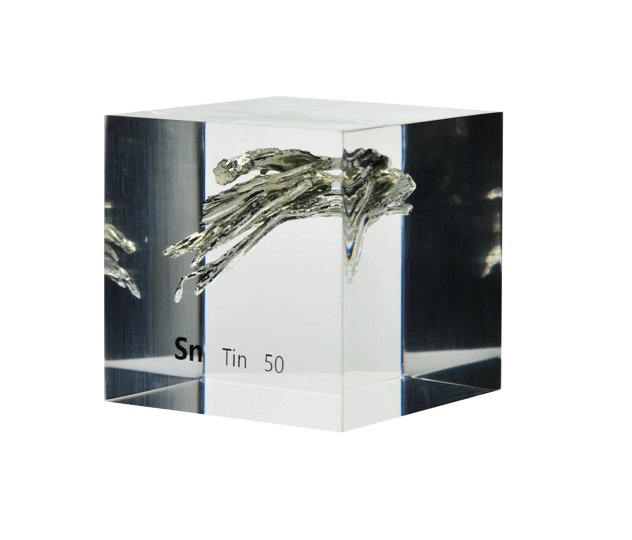 Tin 50mm Lucite Cube