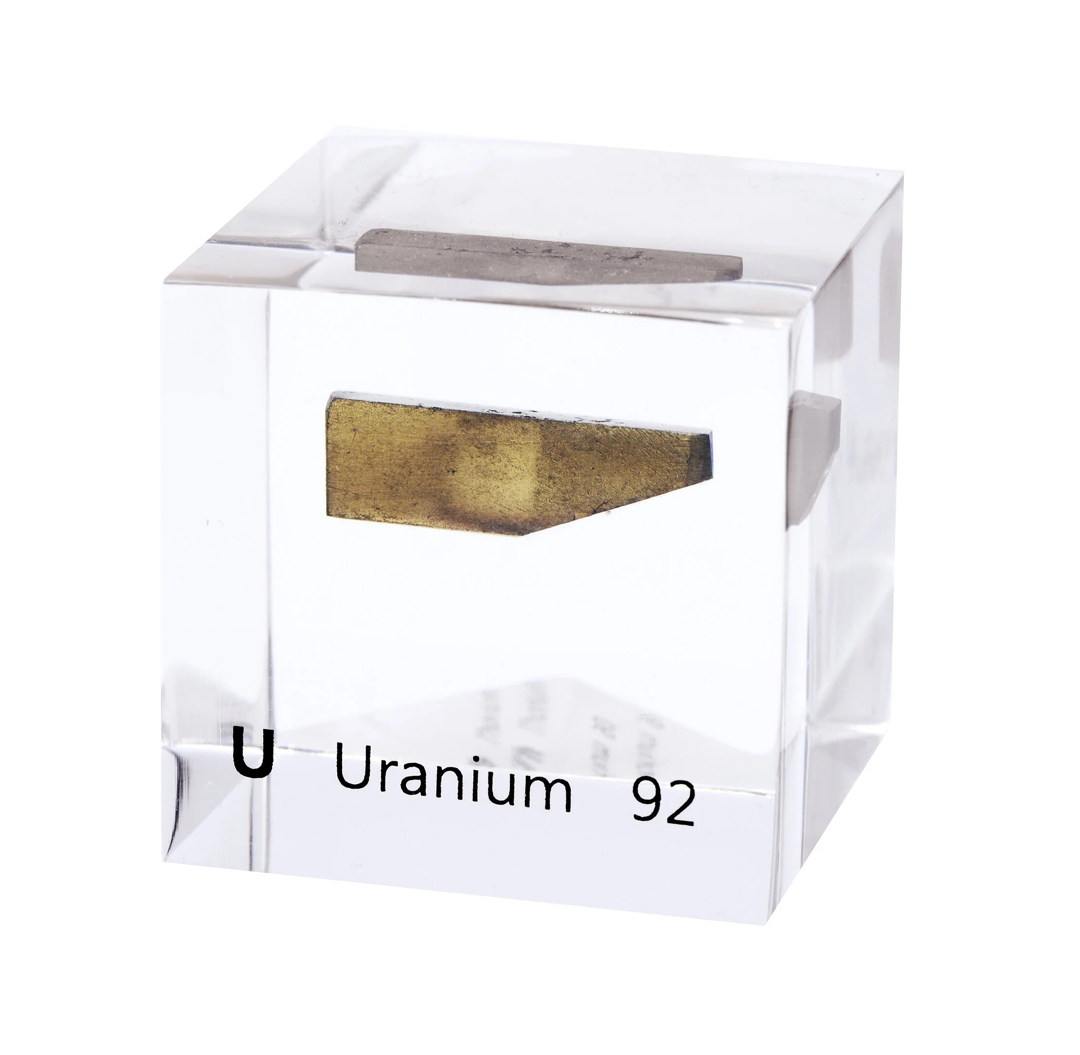Uranium 50mm Lucite Cube